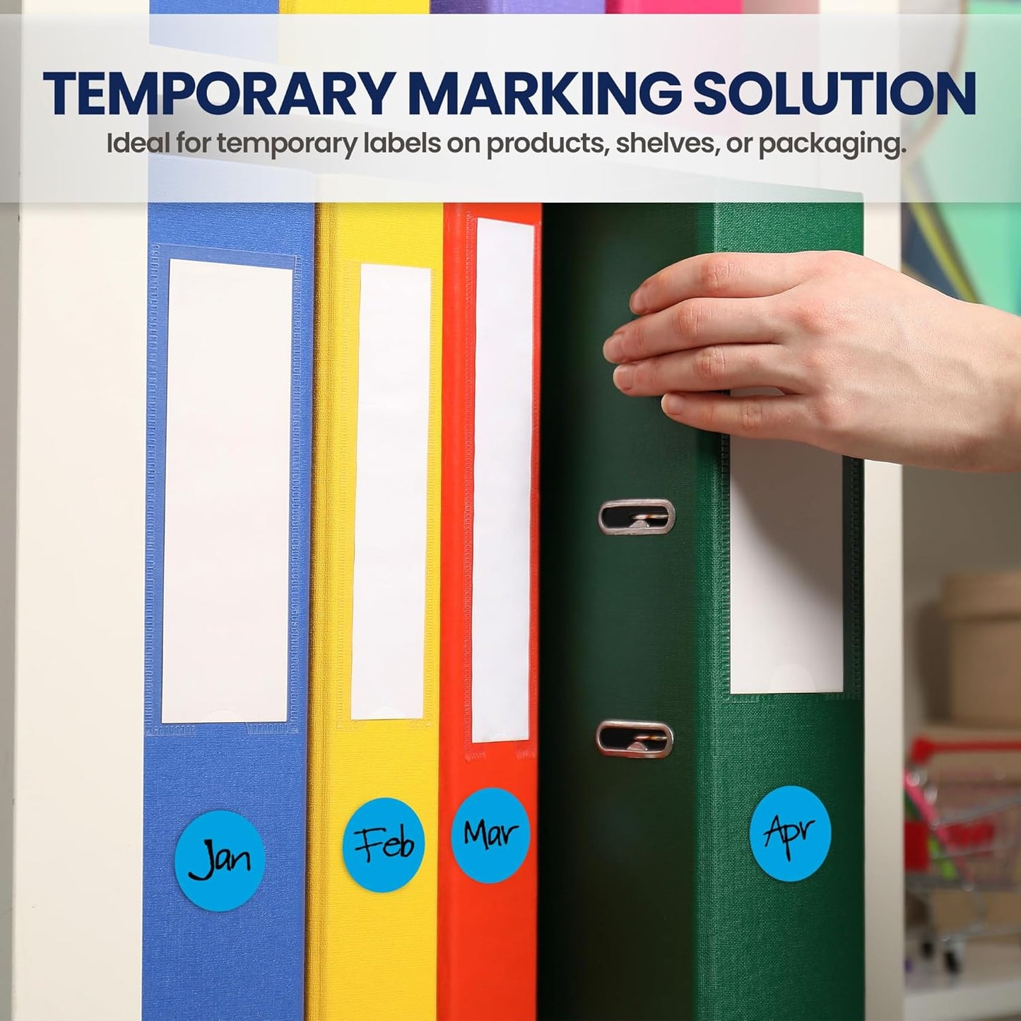 Perco Light Blue 1-Inch Round Circle Dot Sticker Labels with Removable Adhesive – 1,000 Labels/Roll – Versatile, Vibrant Colors, Reliable Hold, No Residue, Perforated for Convenient Use — Made in USA