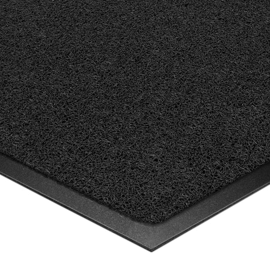 Kuyal Door Mat, 3'x5' Indoor Outdoor Entrance Mat to Trap Dirt and Moisture, Non Slip Waterproof Outdoor Mats, Commercial Floor Inside Outside Entrance, Heavy Duty Durable Welcome Mats, Black