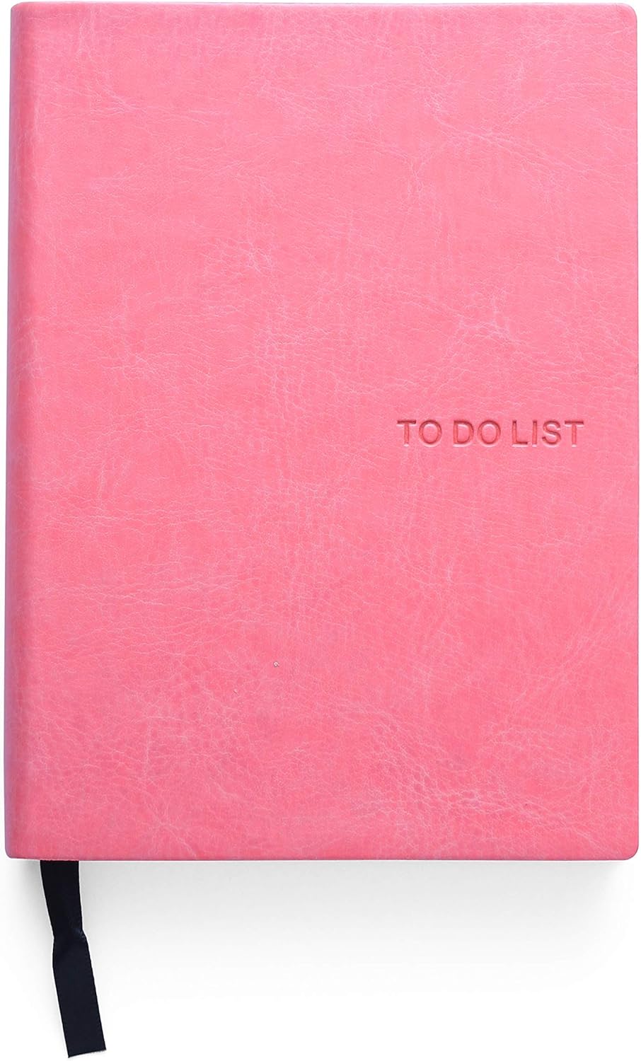 Daily to Do Checklist Notebook, Task Management, Organizer Planner, Hardcover, Ribbon Bookmark, 4.1 x 5.8”, A6 size, 110 Sheets (Pink)