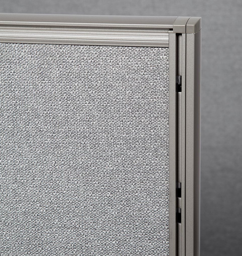 GOF Freestanding Office Partition, Large Fabric Room Divider Panel, 72" W x 48" H