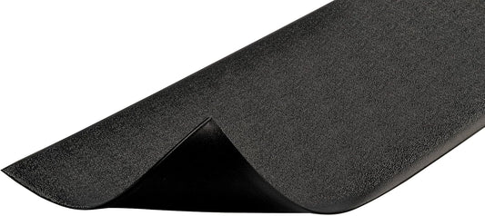 Notrax 411 Sof-Tred™ 3' x 12' x 9/16" Anti Fatigue Mat, Enhanced Slip Resistance with Beveled Edges and Pebbled Surface, Ideal for Industrial and Commercial Workplaces, Black, 411S4312BL