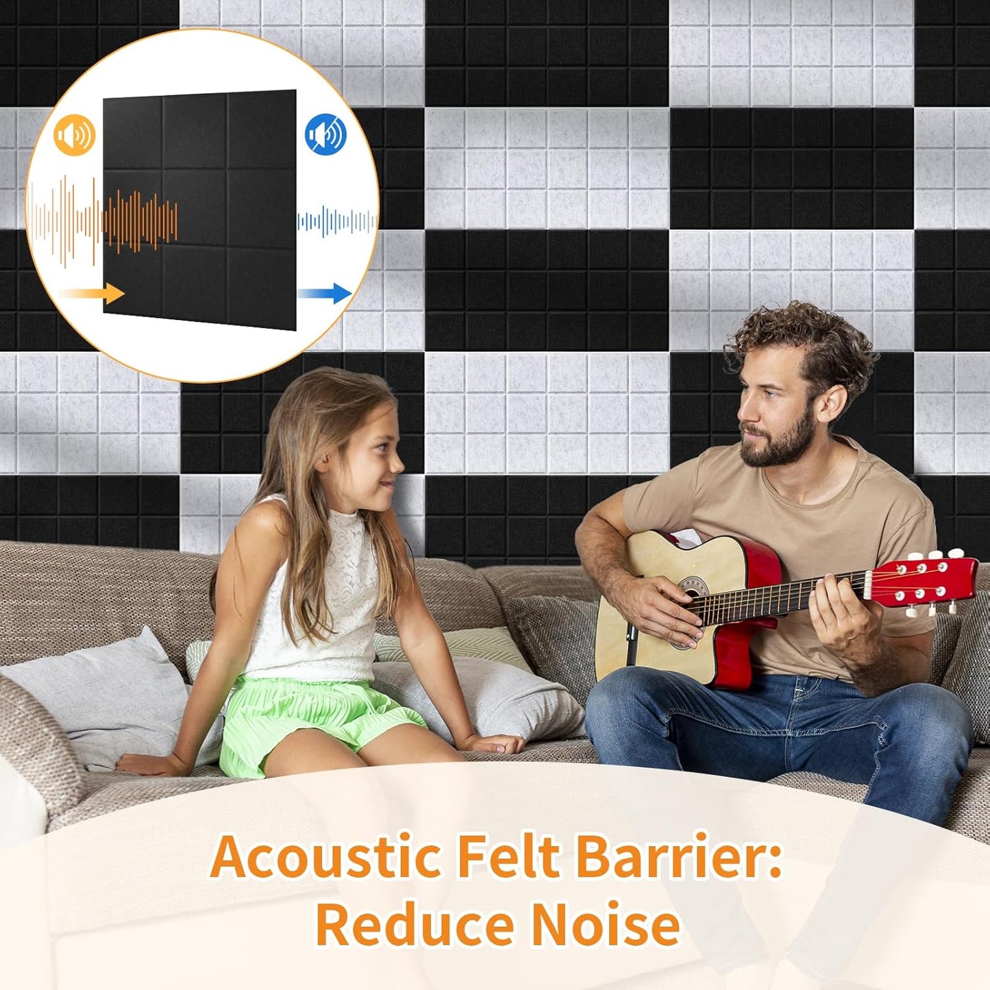 Smarpau Felt Bulletin Boards 48"x36", 12 Pack Large Cork Board for Walls, Pin Board with Removable Adhesive Tabs Pushpins, Cork Wall Tiles for Office Home Classroom