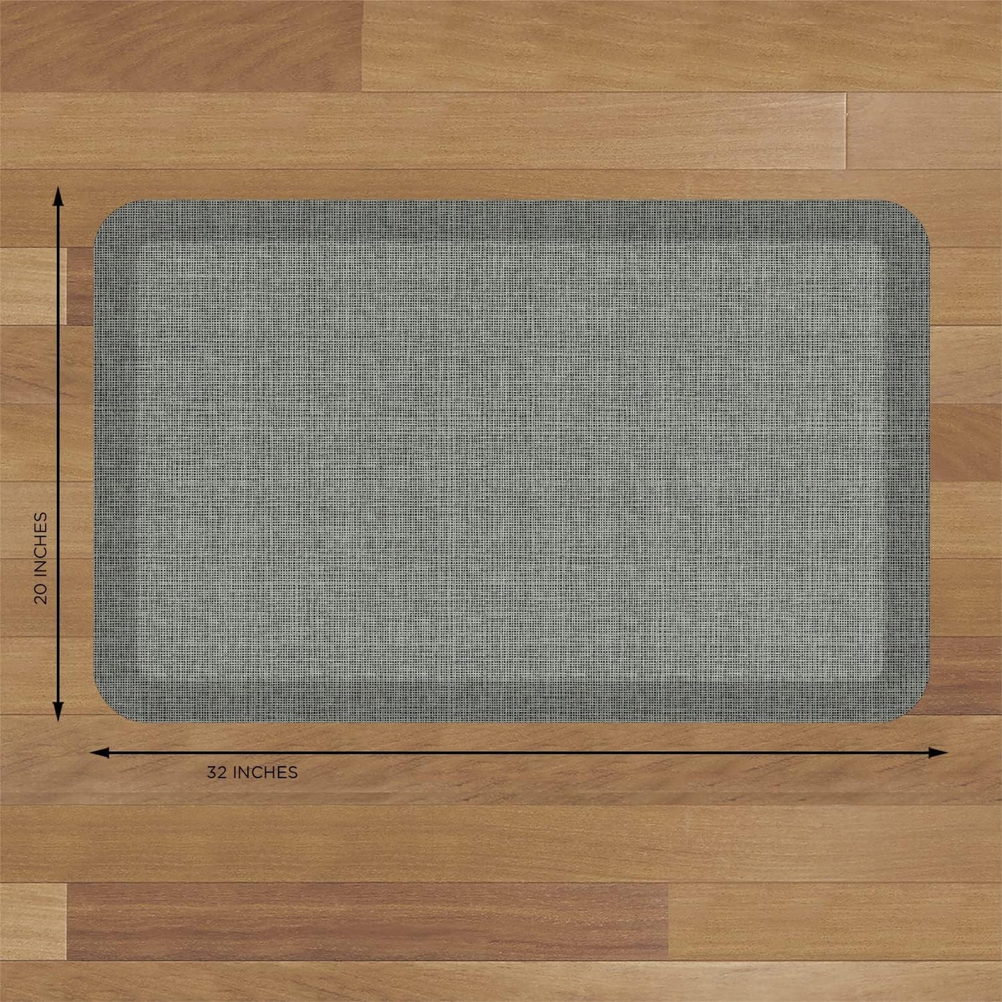 NewLife by GelPro Decorative Foam Floor Mat, 20" x 32", Patina Grey