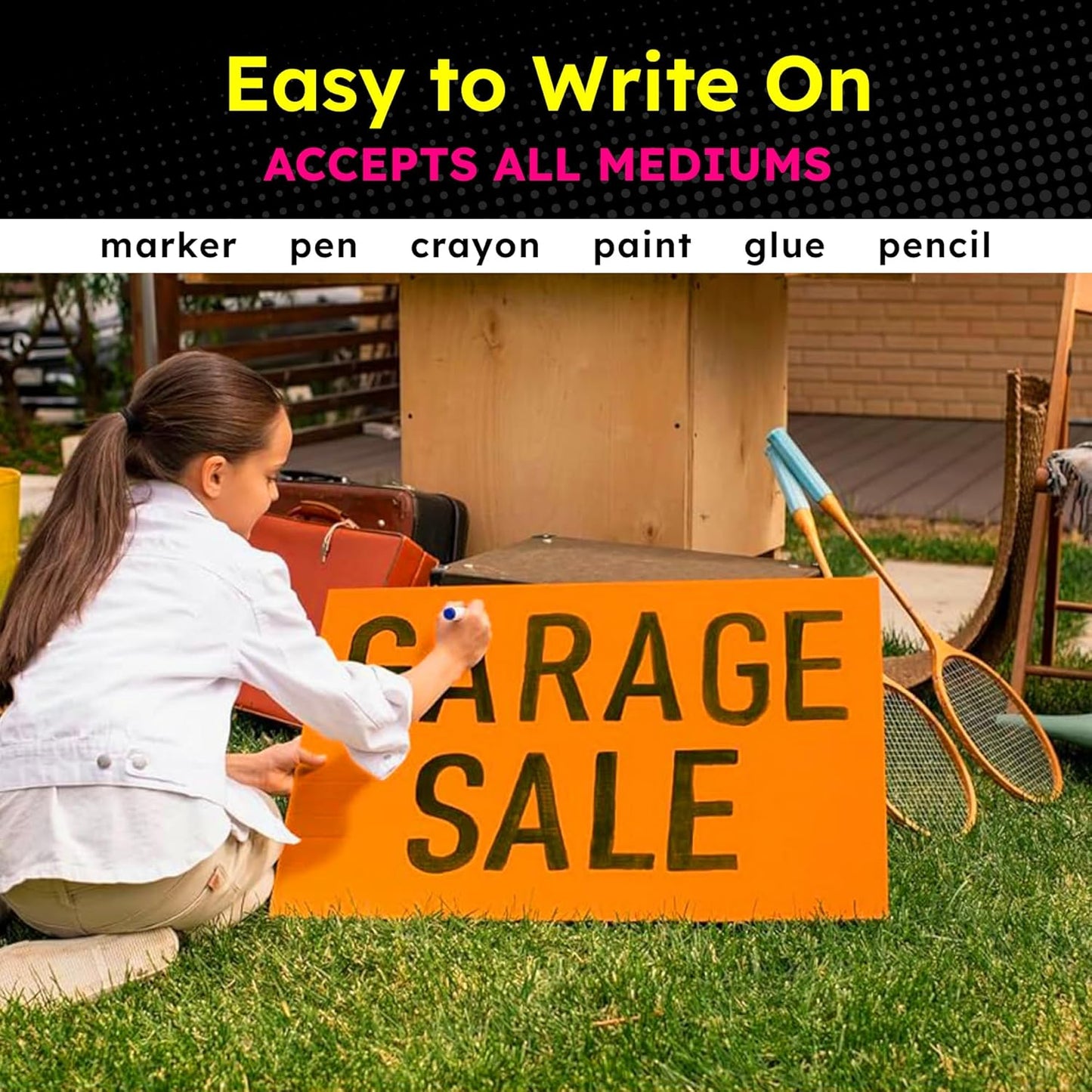 Hygloss Medium Poster Board 11x14 - 25 Neon Green Single Color Poster Boards Bulk Pack - 10 Pt. Thickness Colored Poster Board Paper for Projects, Signs, Displays - Posterboard Multipack 11" x 14"