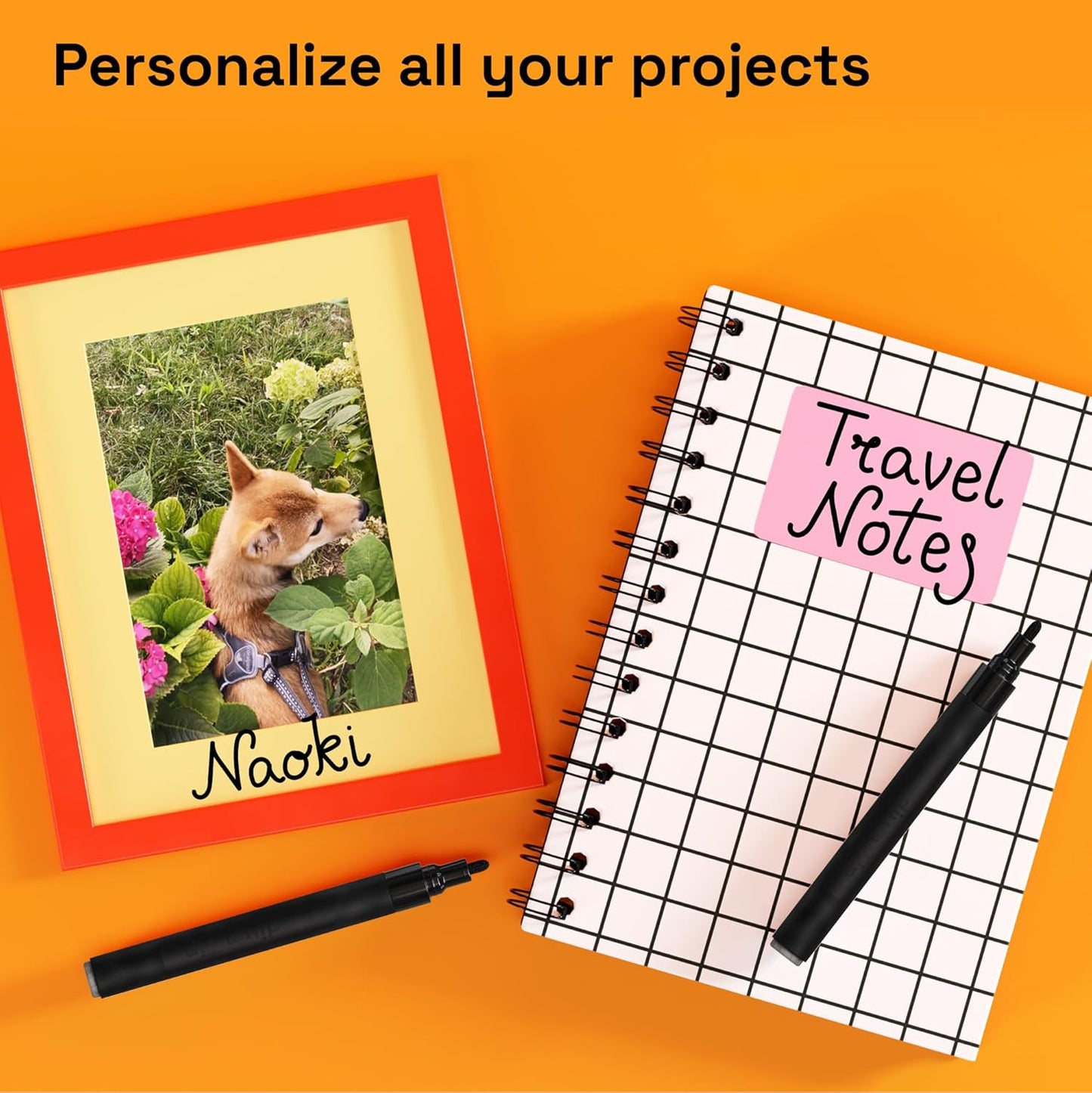 ARTISTRO 2 Black Permanent Marker - Waterproof Markers for Tire, Fabric, Rocks, Glass, Ceramic, Wood, Paper - Oil Based Paint Pens - Medium Tip 3mm