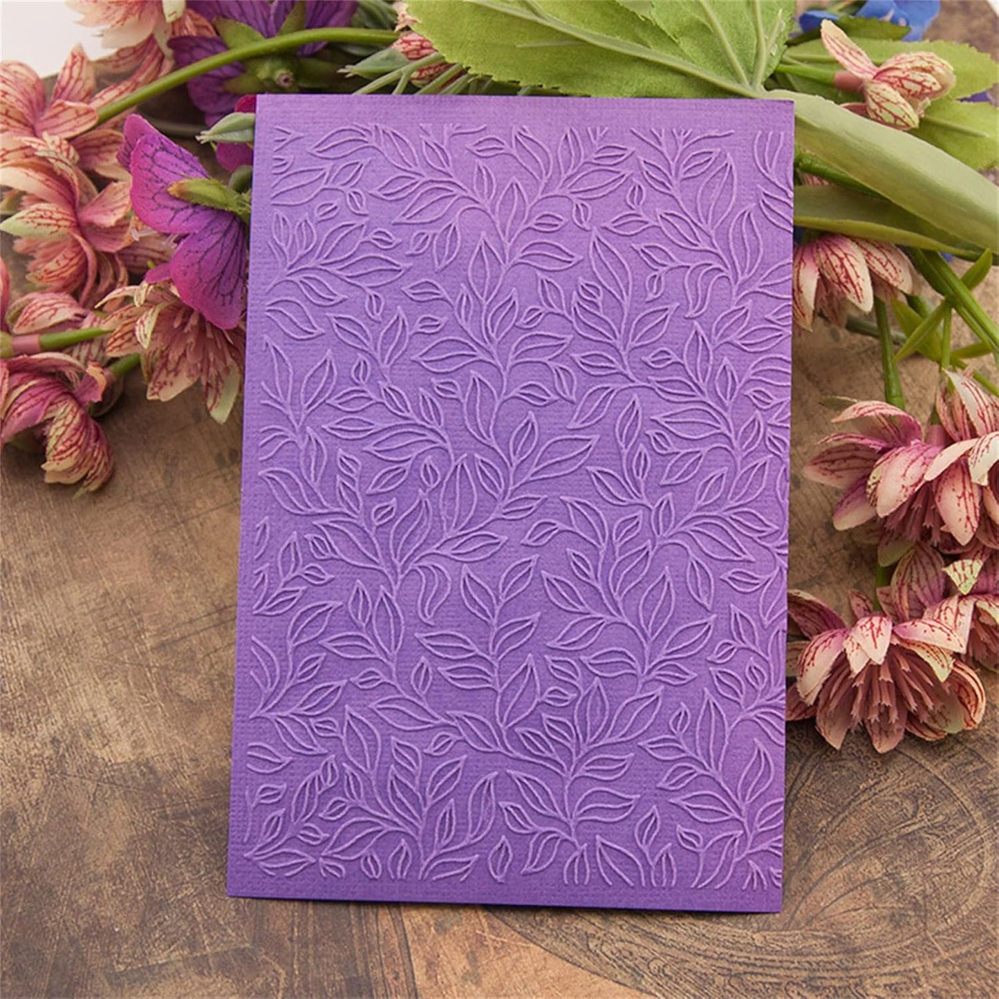 3-D Texture Leaves Embossing Folders for Card Making Embossing Template for Paper Crafting Scrapbooking Decoration