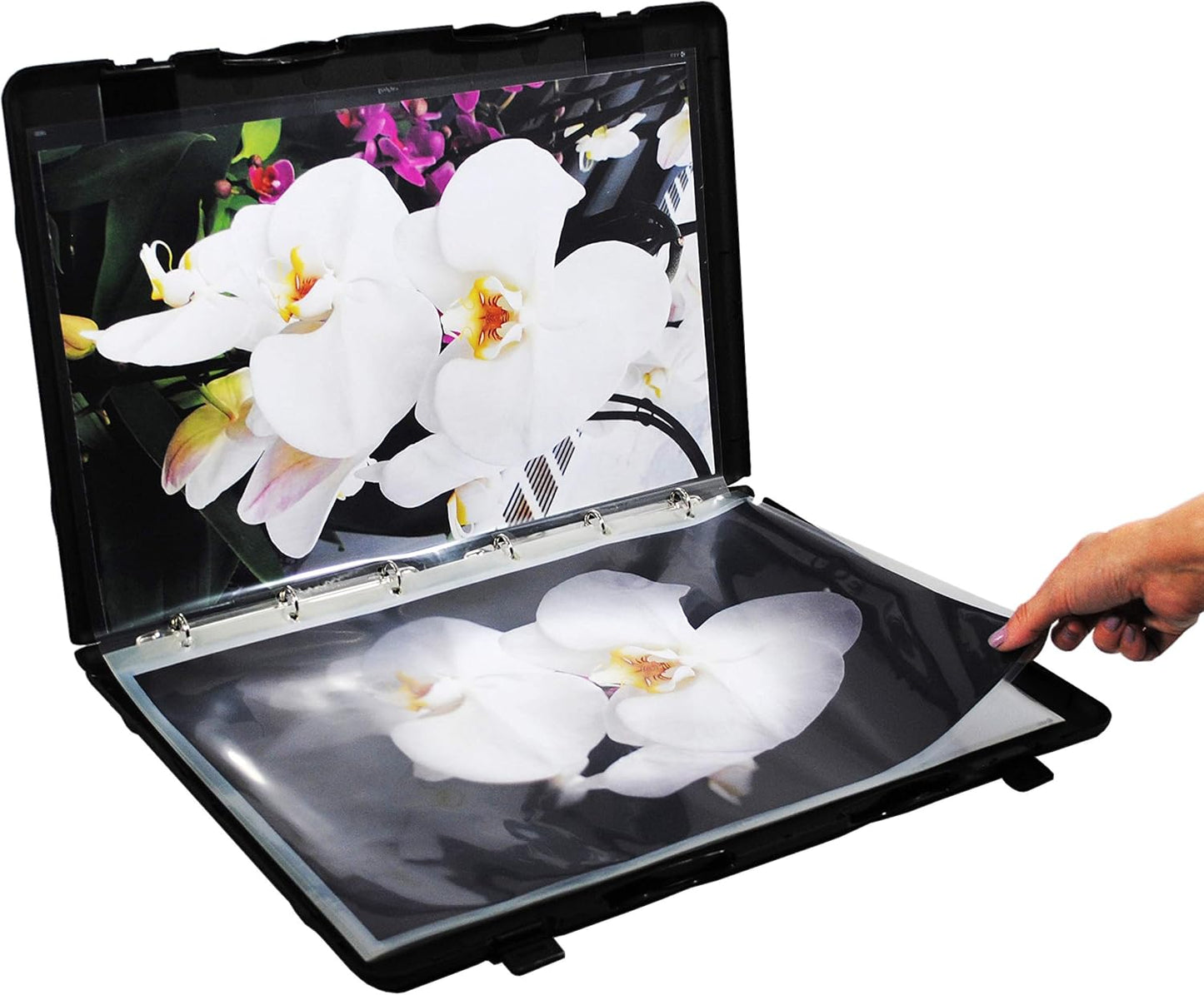 UniKeep Large Binder with Pages (11 x 17) - Black - Fully Enclosed Case Binder