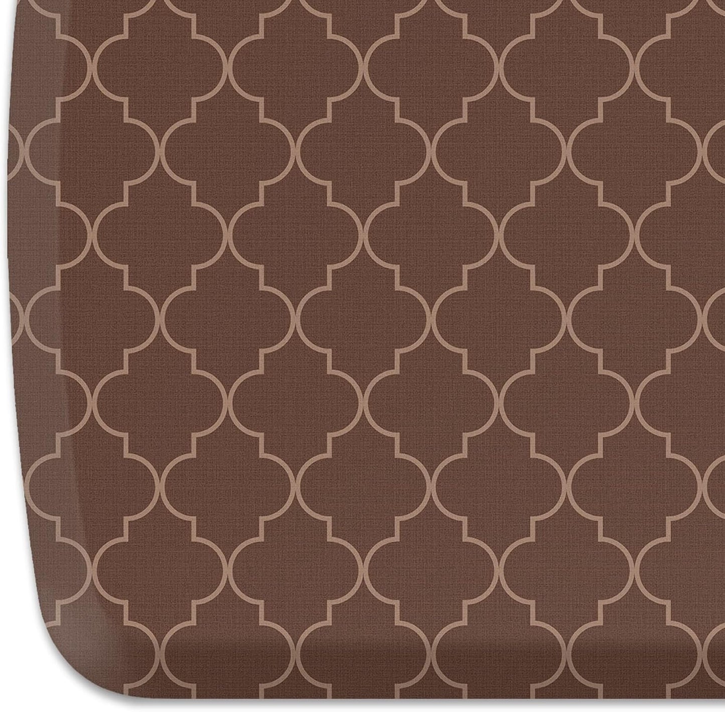 GelPro Trellis Walnut Elite Premier Anti-Fatigue Kitchen Comfort Floor Mat, 20x72 Stain Resistant Surface with Therapeutic Gel and Energy-return Foam for Health and Wellness, 20" x 72"