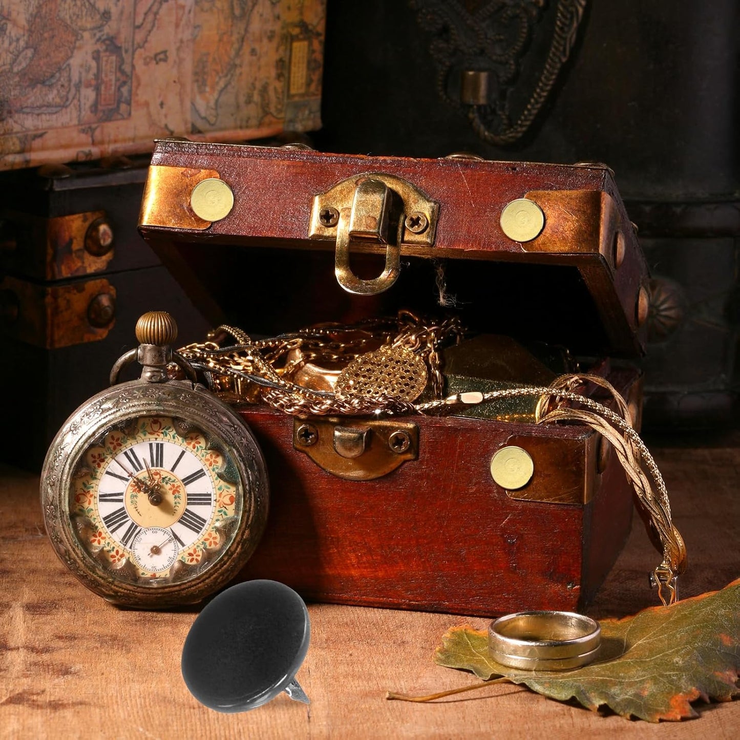 uxcell 100Pcs Upholstery Tacks, 11mmx10mm Flat Head Thumb Tack Decorative Furniture Nails Push Pins for Furniture Sofa Headboards, Black