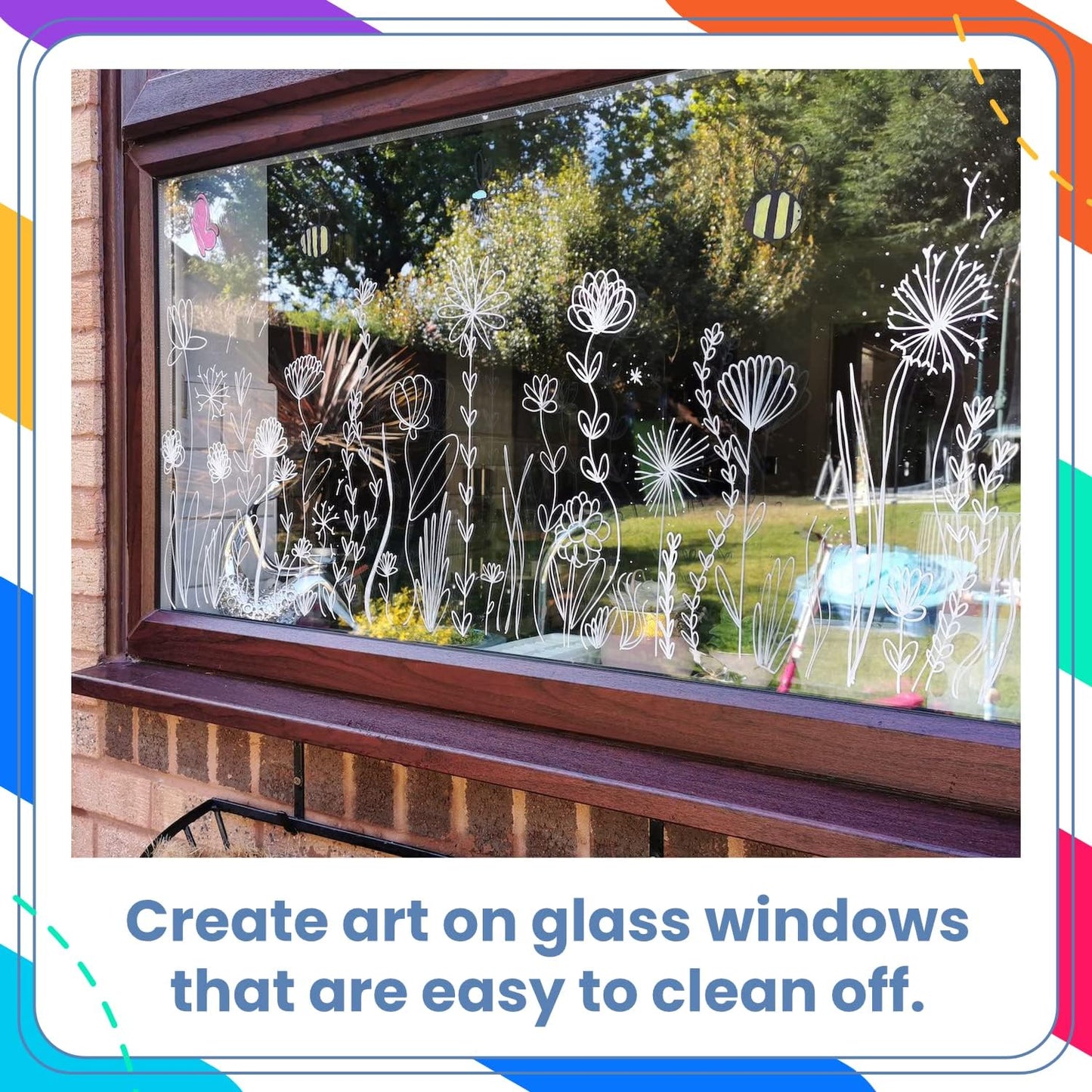 Chalkola White Chalk Markers for Blackboard, Chalkboard Sign, Window, Bistro, Car, Glass (5 Pack 6mm) - Liquid Chalkboard Markers Erasable - Paint Chalk Pens Washable Ink Reversible Tip