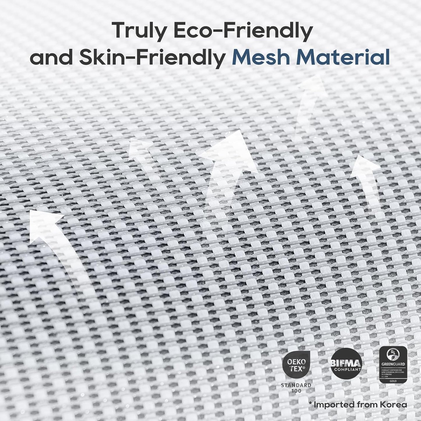 COLAMY Ergonomic Mesh Office Chair, Ergonomic Desk Chair with Footrest, Executive High Back Computer Desk Chair with Lumbar Support, Headrest and Adjustable 3D Arms, Tilt Lock and Lumbar Support-Grey