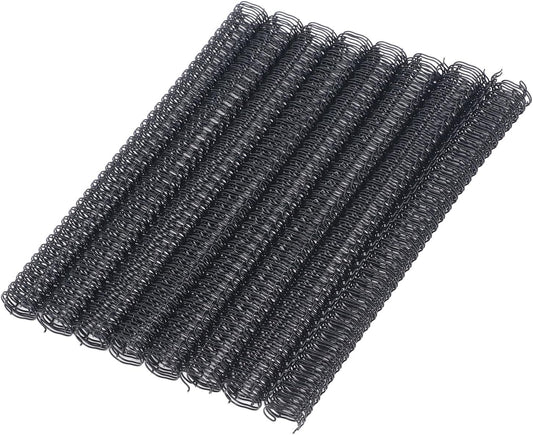 100 Pack Double Loop Wire Binding Spines, YolieraArt Wire Binding Spines, 5/16 Inch Binding Wire for Letter Size (40 Sheet Capacity), 100P, 3:1 Pitch, Black)