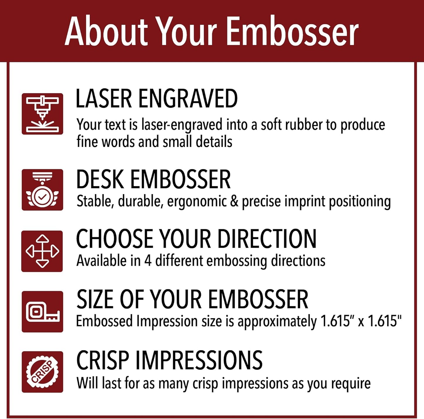 Florida Round Notary Embosser | Official State Embosser | Official Seals | Meets State Specifications (Florida, Round Embosser)