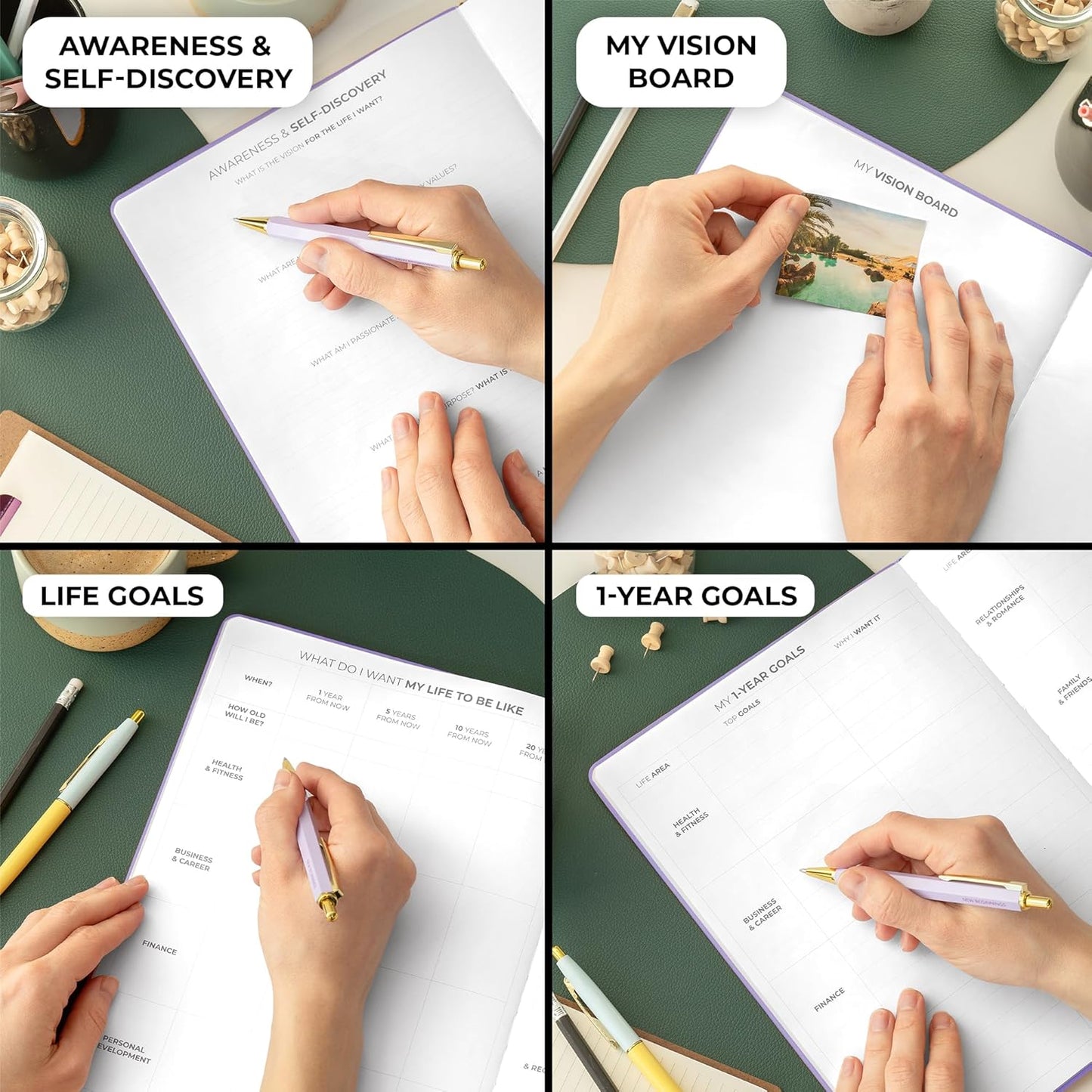 Clever Fox Planner PRO Schedule – Undated Weekly & Monthly Life Planner with Time Slots, Appointment Book & Daily Organizer, A4 (Lavender)