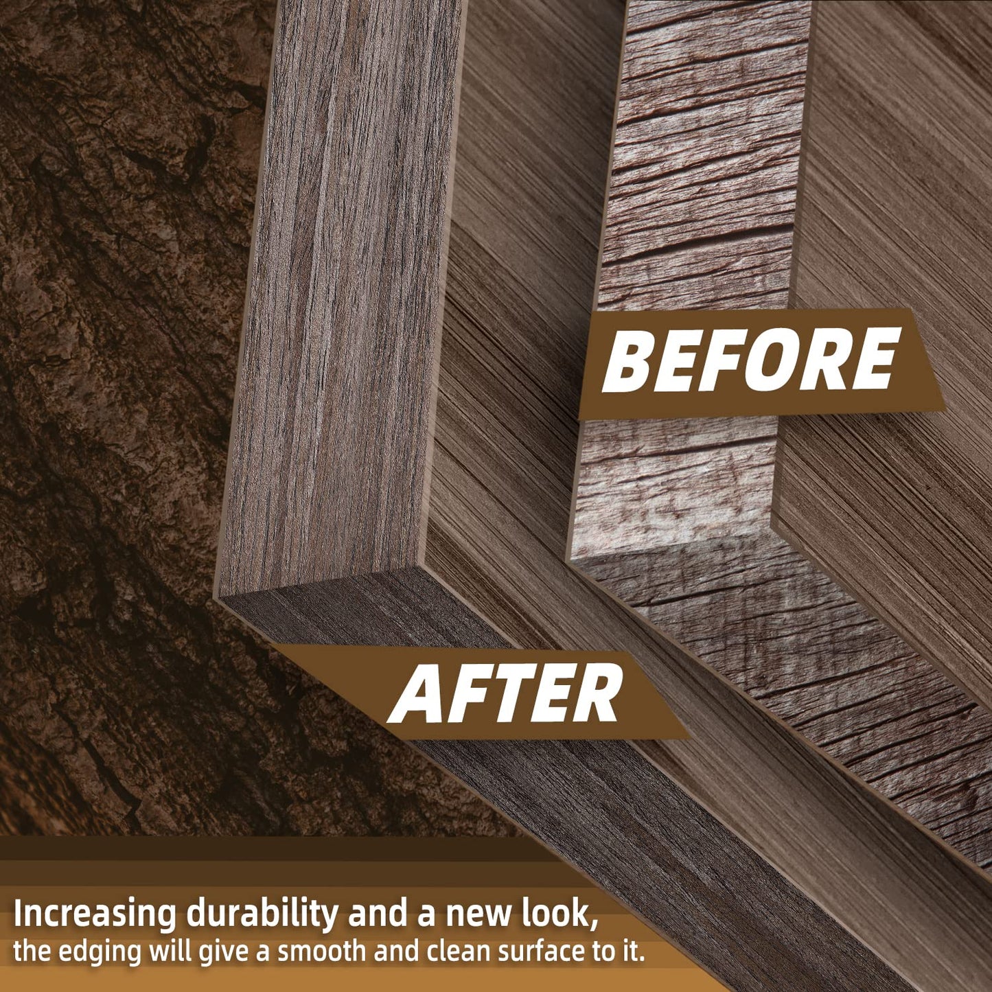 GSCIT Club Walnut Edge Banding, 2 inch x 25ft roll of Veneer Edge Banding Preglued Flexible, Real Wood Tape Banding