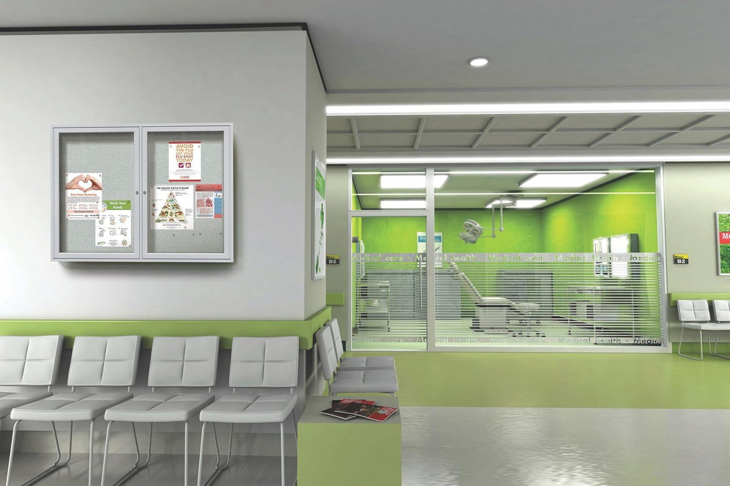 Ghent 36"x30" 1-Door Outdoor Enclosed Vinyl Bulletin Board, Shatter Resistant, with Lock, Satin Aluminum Frame - Caramel (PA13630VX-181), Made in the USA