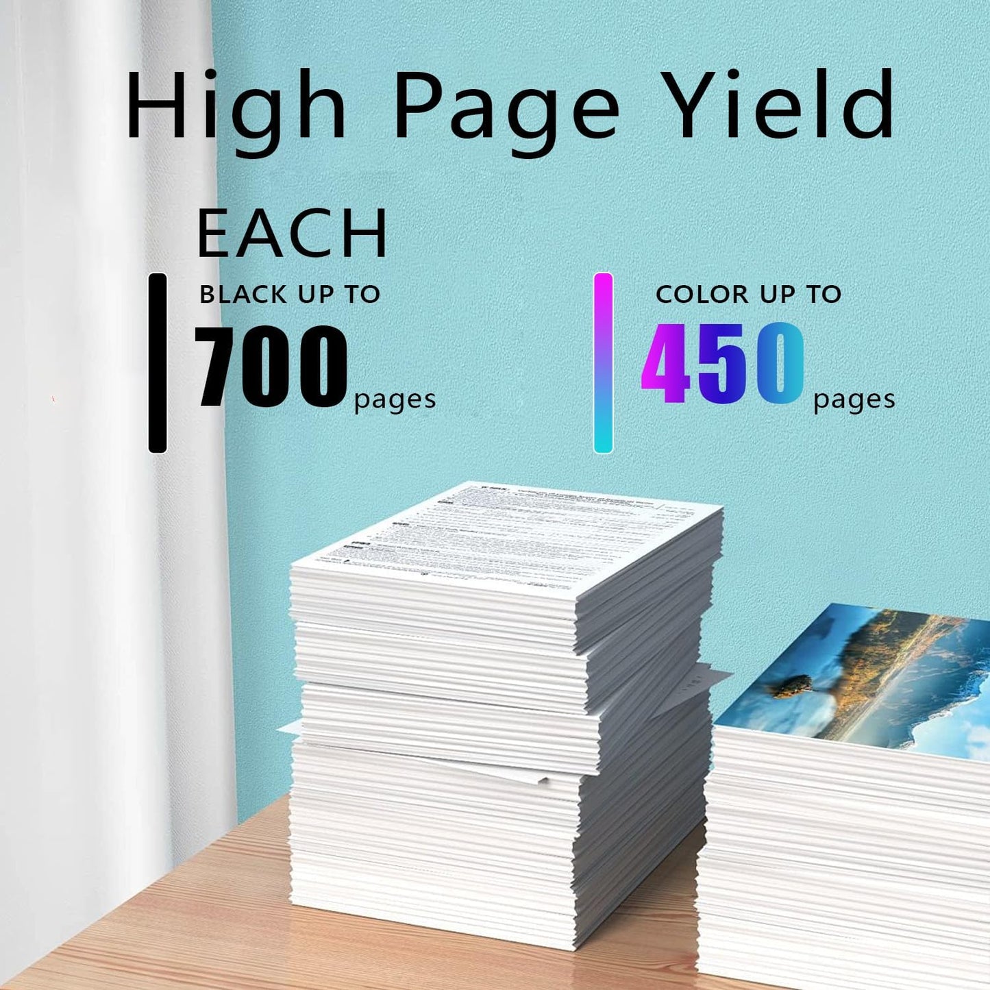 Compatible -Hp Ink 67xl Black and Color Combo Pack New, Hp Envy 6455e Ink Cartridges, 67xl High Yield 3-Pack (2 Black+1 Tri-Color), for Deskjet 2700/4100, Deskjet Plus 4100/4155 (Not for HP+)