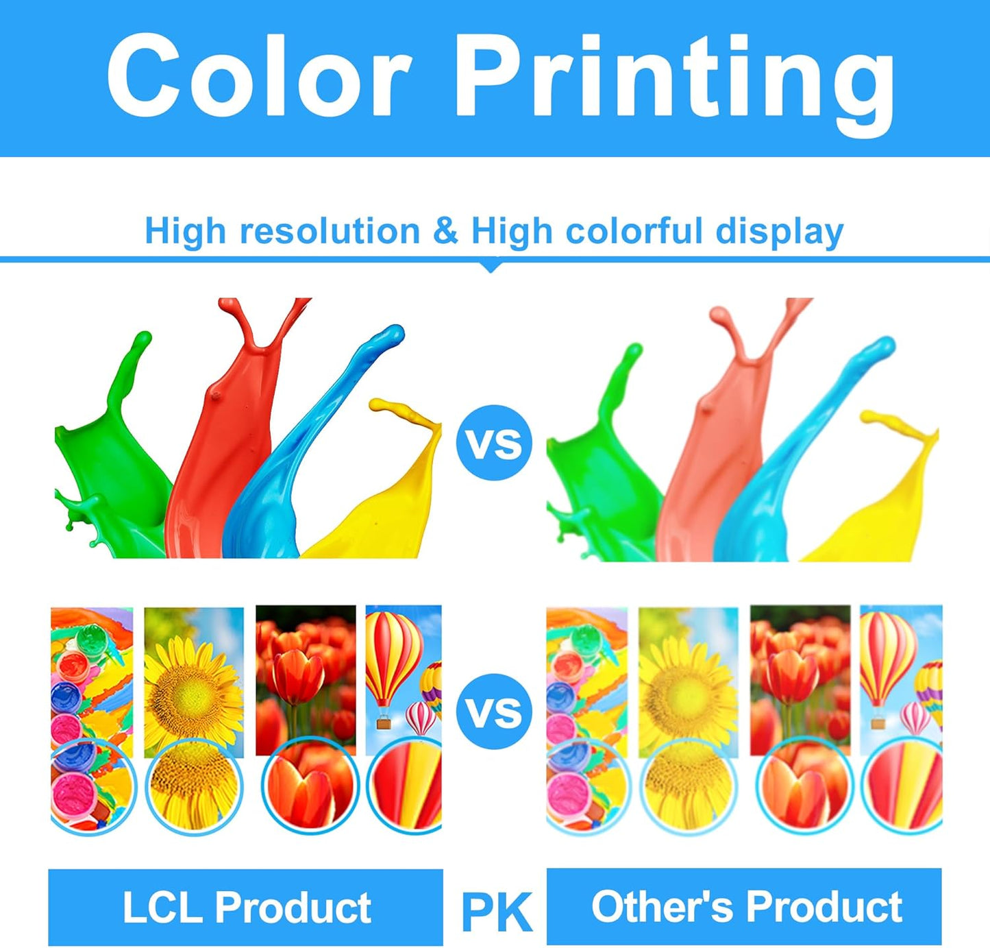 LCL LC3013 Color Ink Cartridges Replacement for Brother LC3013 LC3011 LC30113PKS LC30133PKS LC 3013 LC 3011 for MFC-J497DW MFC-J491DW MFC-J690DW Printers (6-Pack 2C 2M 2Y)
