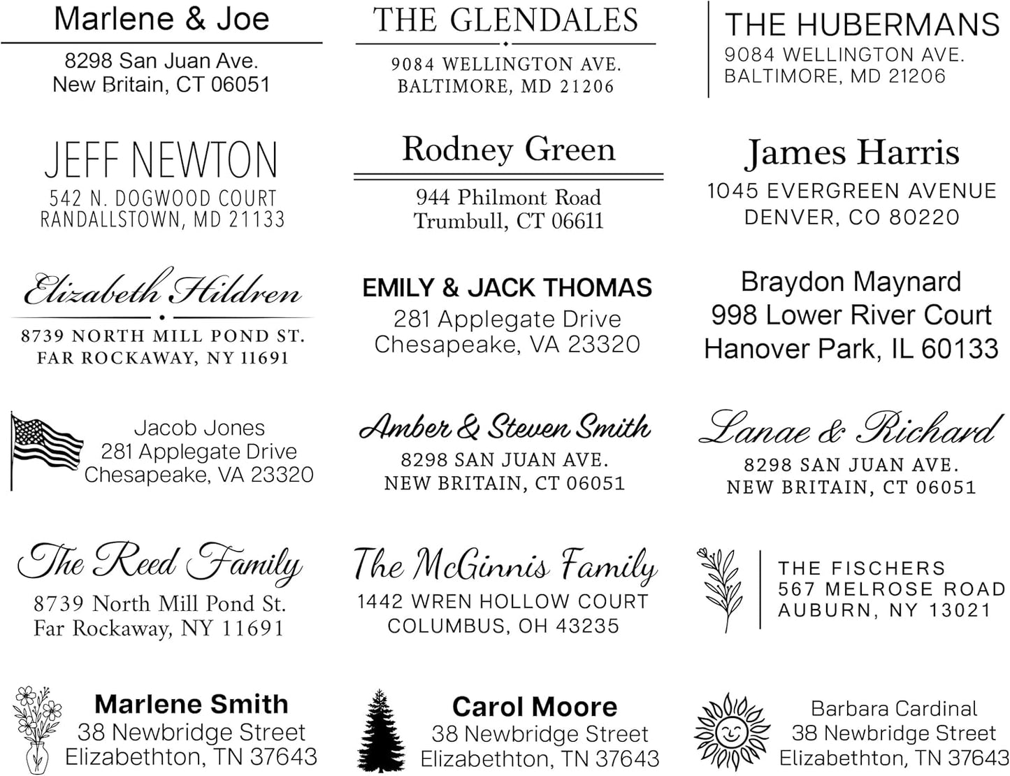 Custom Return Address Stamp - Personalized Self-Inking Stamp | Choose from Multiple Designs | Custom Address Rubber Stamper | Stamps for Mailing | Self Inked Return Stamps | Evrest Press