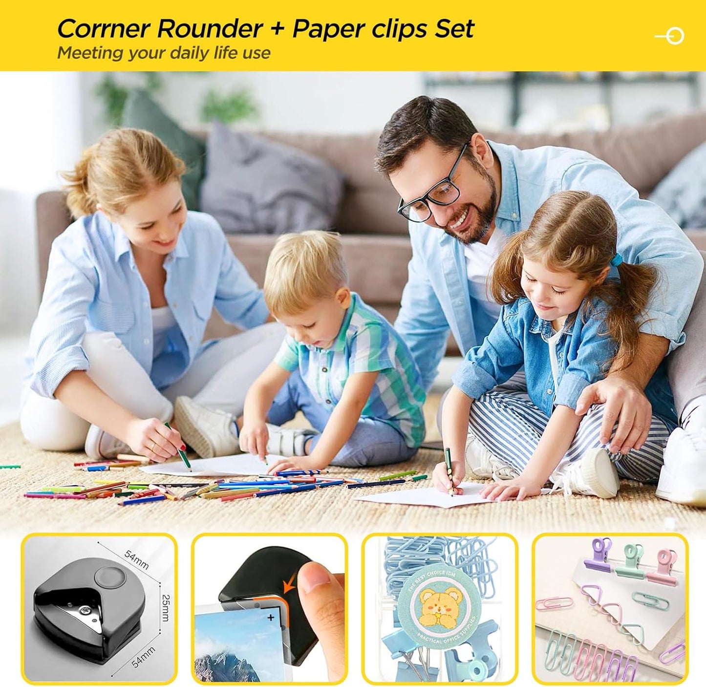 12'' Wood Guillotine Paper Cutter, Heavy Duty Wood Base Paper Trimmer with 32 Sheets Capacity Paper Cutting Board for Classroom, Crafting, Cardstock, Art Projects