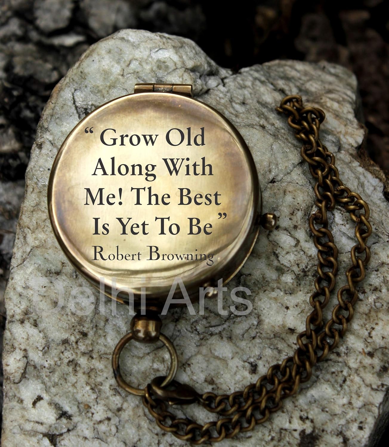 grow old along with me engraved compass with norman rockwell "sunset" engraving, valentine gift, anniversary gift, birthday, long distance, love, Sorry, Keepsakes, old memories, Love momentos