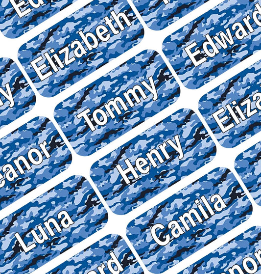 Personalized Waterproof Name Labels Press and Stick Custom Name Stick on Clothing Labels. Customized Up to 3 Lines Great for Camp & Daycare