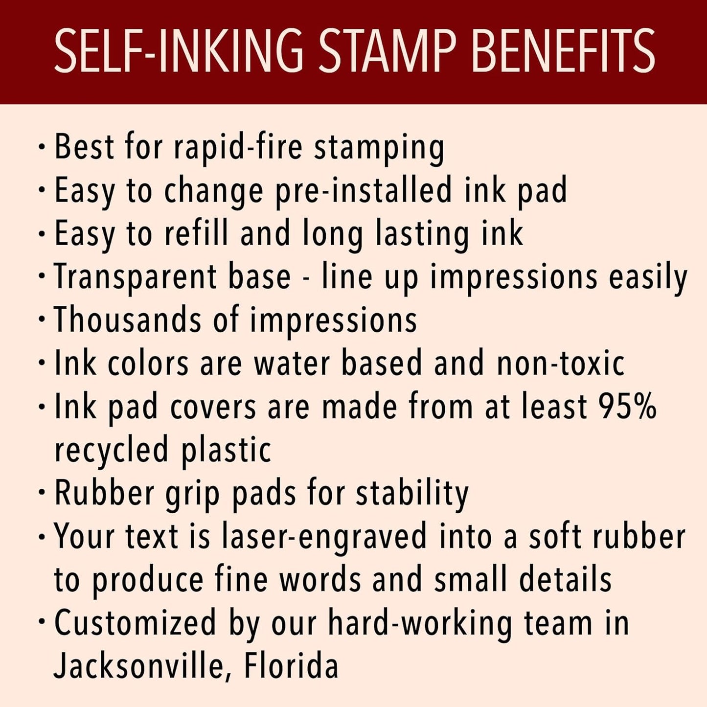 North Dakota Rectangular Notary Stamp | Official State Notary Stamp | Official Seals | Meets State Specifications (North Dakota, Rectangular Stamp)