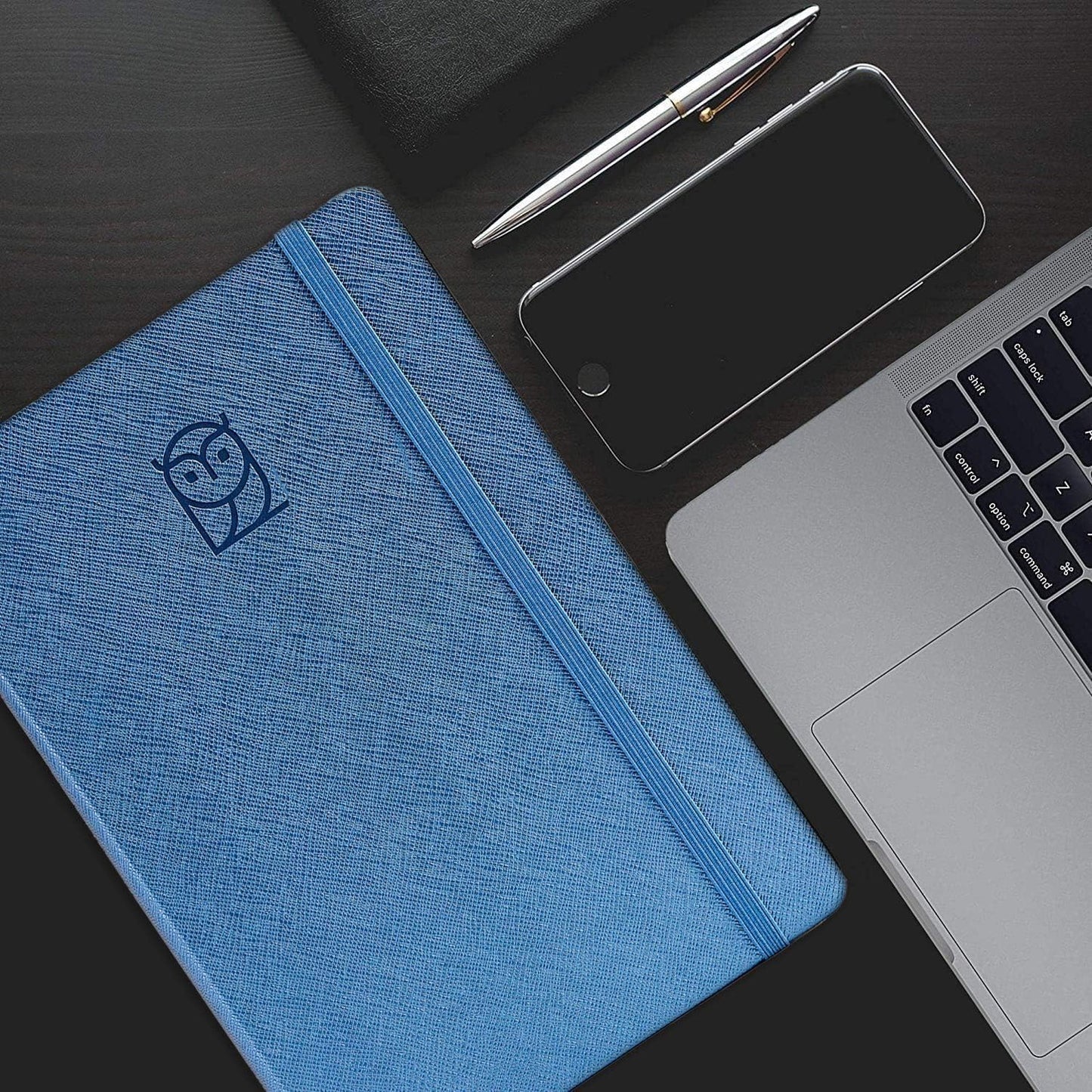 Undated Daily Planner – 3-Month A5 Productivity Organizer with Full Page Per Day, Hourly Schedule, Goal Setting, Habit Tracker, Weekly & Monthly Pages – Hardcover Time Management Notebook (Blue)