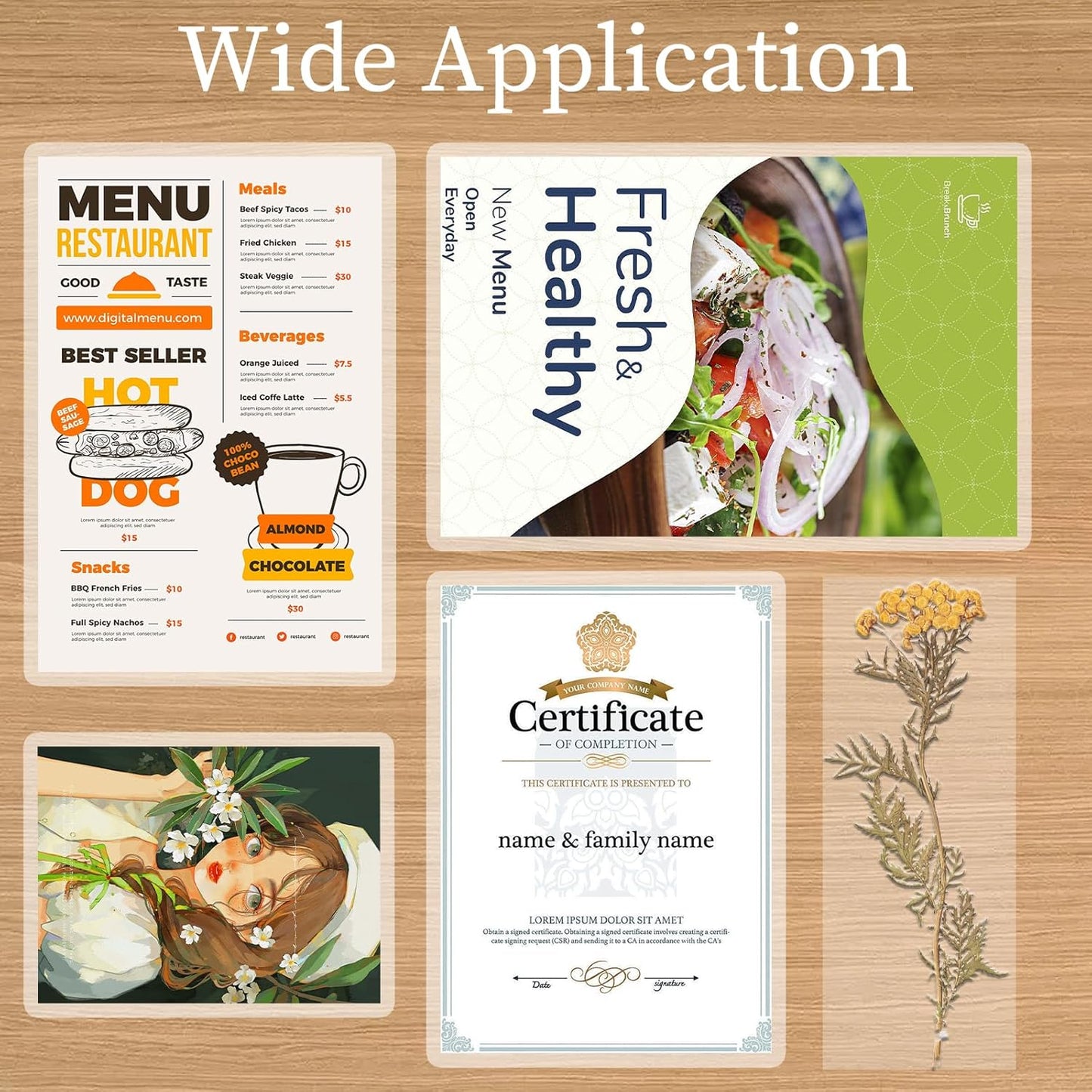 Thermal Laminating Pouches 5 mil, Clear 9 x 11.5 Inch Laminating Sheet Paper for Thermal Laminator, Holds 8.5 x 11 Inch Letter Size Laminate Sheets (1500 Pack)