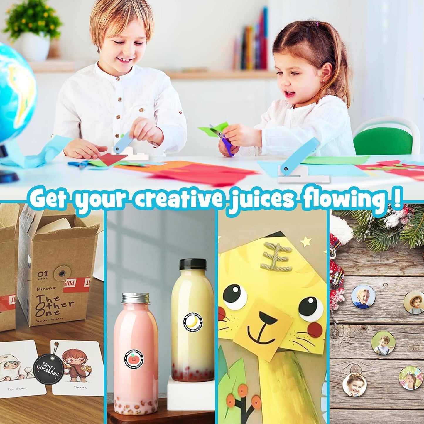 UCEC 1.5 Inch Circle Punches for Paper Crafts, Circle Hole Punch, Single Hole Punch for Kids Adults, Craft Lever Punch for Tags Cards Scrapbooking Festival DIY Arts Home Office School Supplies