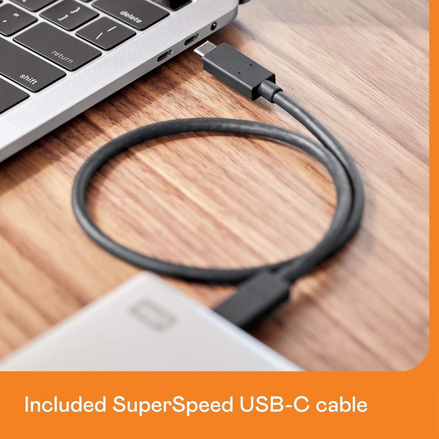 Western Digital 4TB My Passport Ultra for Mac Silver Portable External Hard Drive HDD, USB-C and USB 3.1 Compatible - WDBPMV0040BSL-WESN