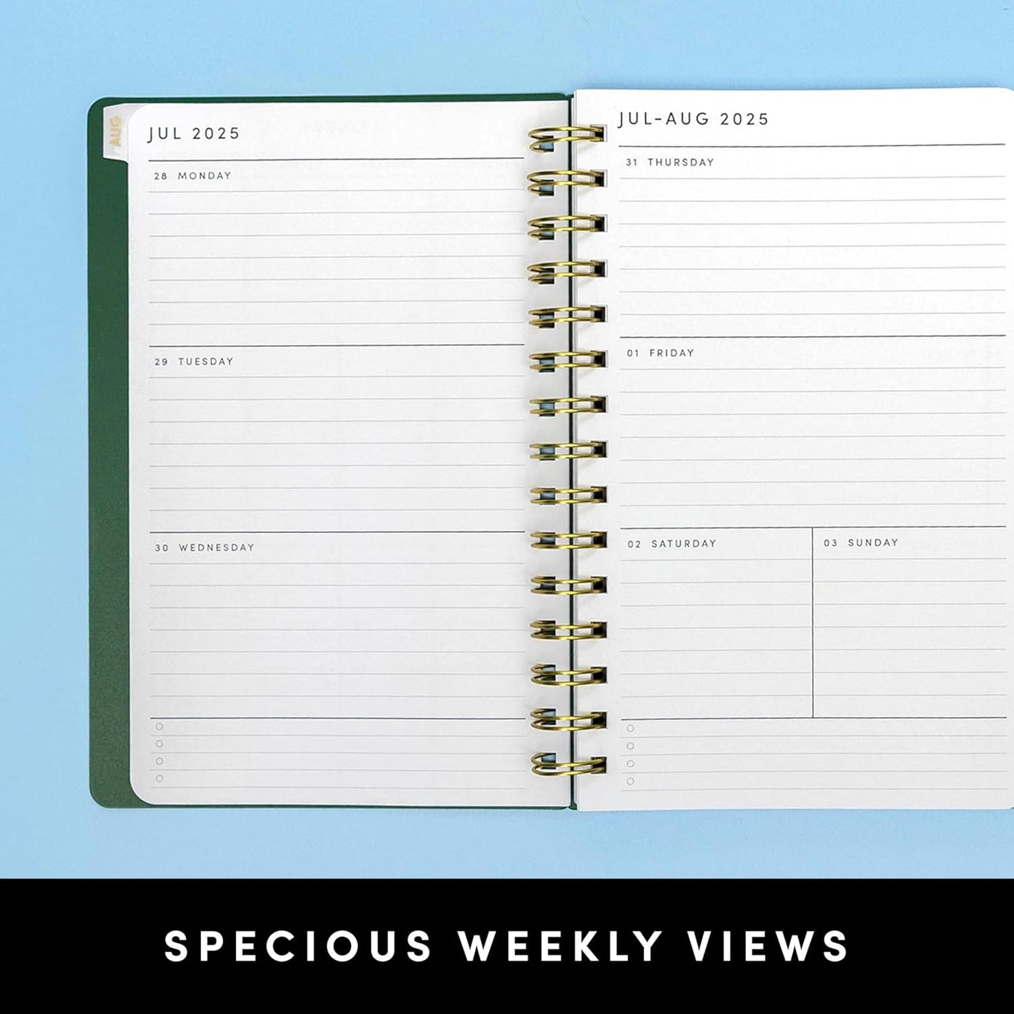 PAPERAGE 17 Month Academic Planner 2025-2026, Weekly & Monthly Spreads, August 2025 - December 2026, Small (5 in x 8 in), Blush