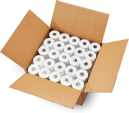 (50 Rolls) 2 1/4 x 85 Thermal Paper Receipt Rolls 2.25 x 85 ft, POS/Cash Register, Fits All Credit Card Terminals, Verifone VX510 VX570 FD50 T4220, BPA Free from ShopSmartOnline