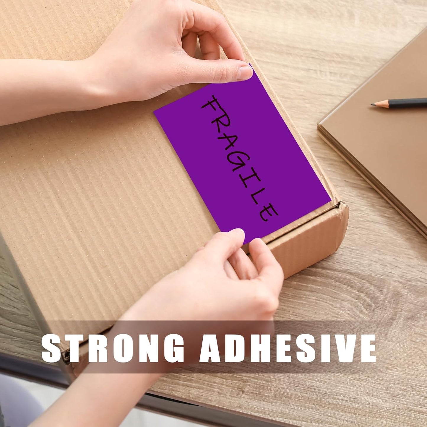 3 x 5 Inch 250Pcs Rectangle Color Coding Stickers,Strong Adhesion Easy to Write Label for Moving,Box Organization,Inventory,Business,Purple