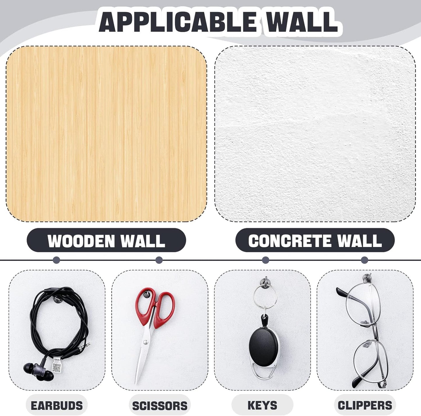 Hotop 30 Pieces Push Pin Wall Hooks Metal Thumb Tack Hangers Iron Alloy Nail Decorative Picture Hooks for 20 Lbs Home Office School Party Supply (Black)