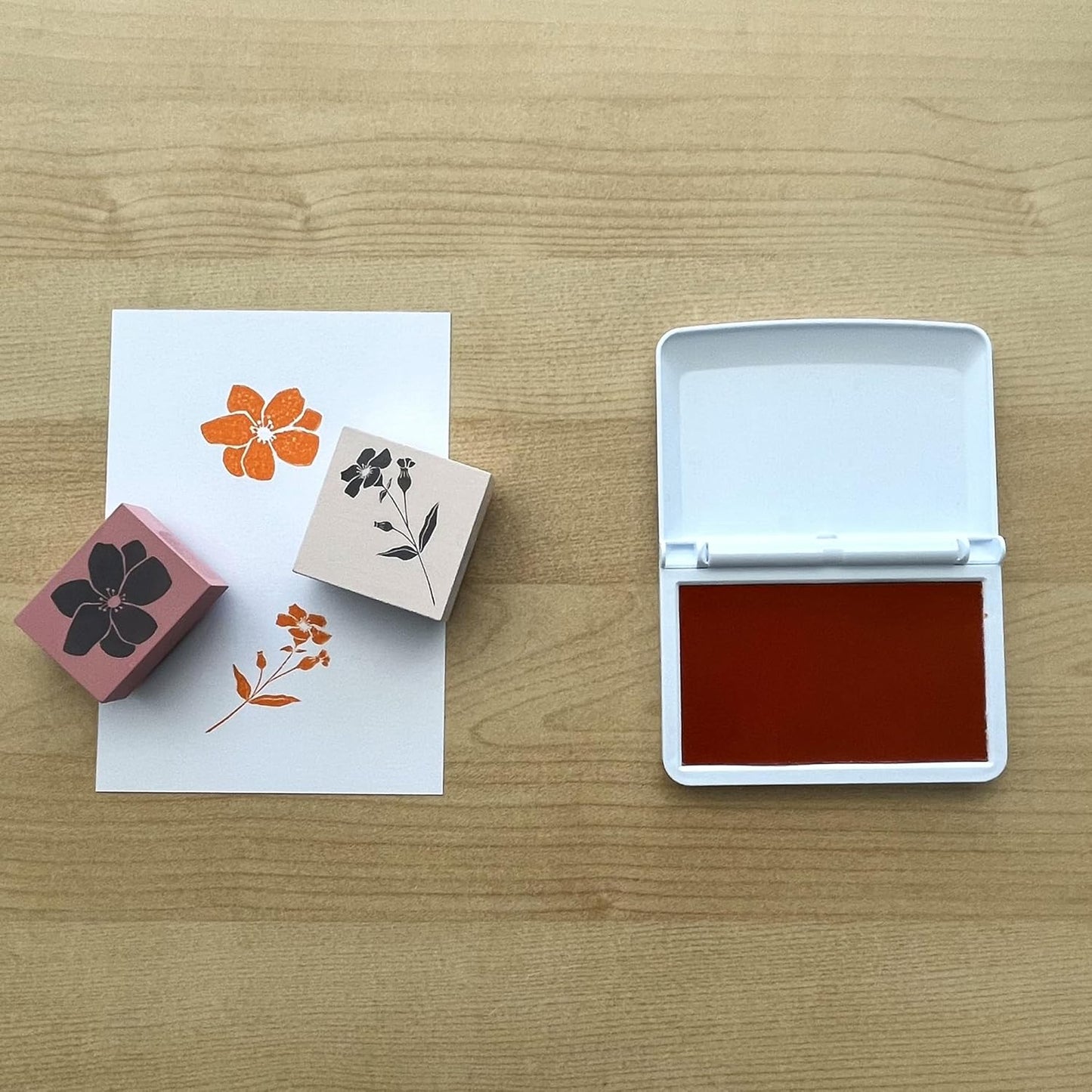 COLOP Make Series, Ink Stamp Pads, with Non-Toxic Premium Ink, Water-Based Acid-Free (Shiny Orange, Make 3-3-1/2" x 6-1/4")
