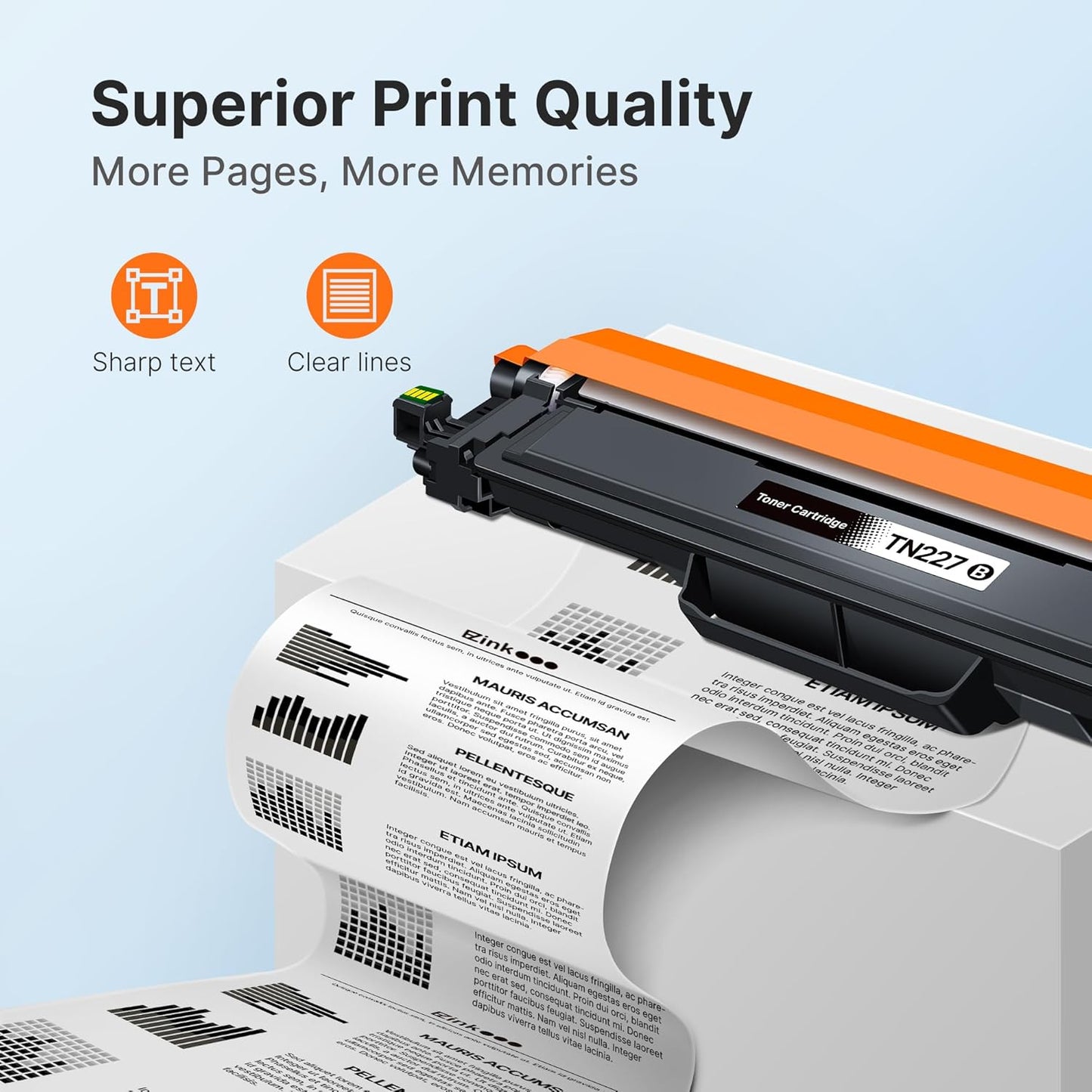 E-Z Ink TN227 Compatible Toner Cartridge Replacement for TN-227BK/C/M/Y High Yield Brother TN227 TN227BK TN223 to use with HL-L3270CDW HL-L3230CDW HL-L3210CW HL-L3290CDW MFC-L3710CDW (4 Pack)