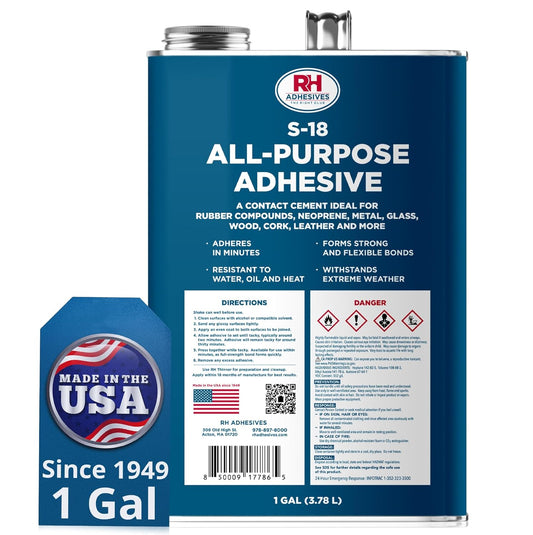 S-18 All-Purpose Adhesive, 1 Gallon - RH Adhesives