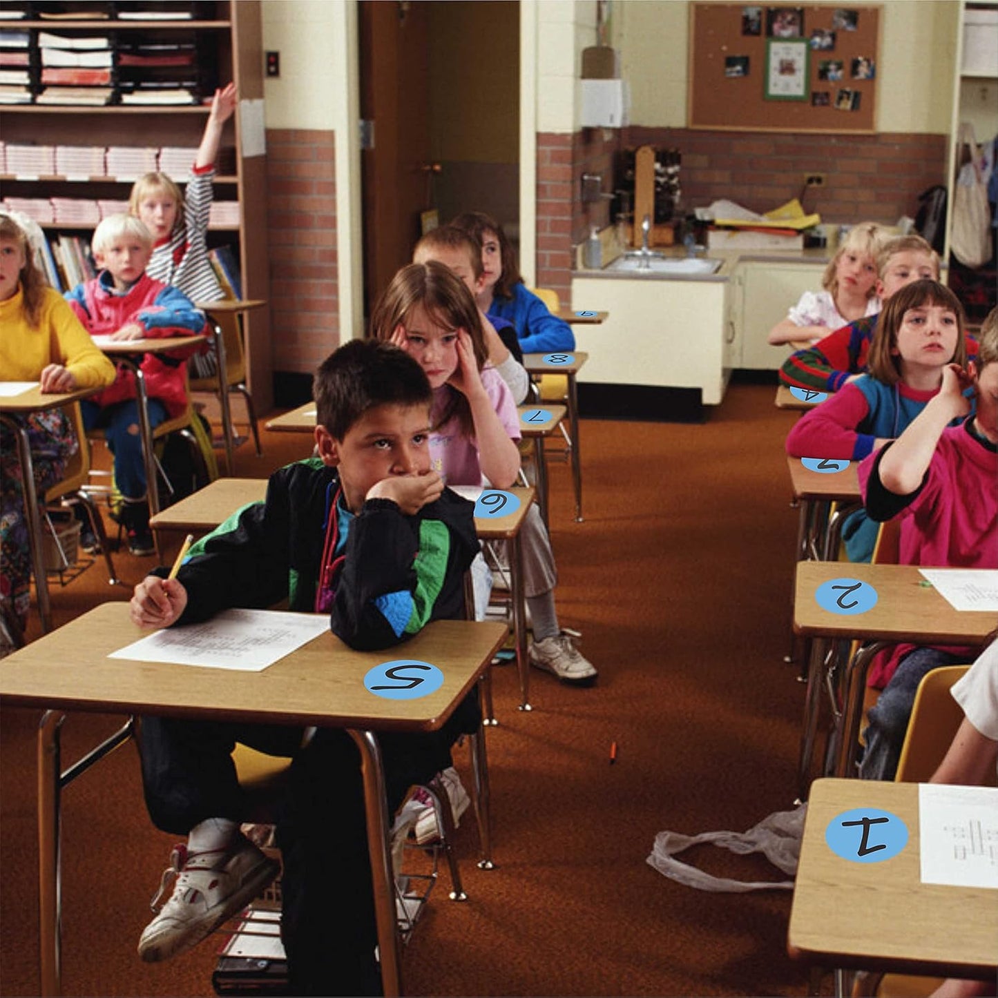 PARLAIM 3 Inch Round Permanent Adhesive Color Cod Dot Stickers,500 per Dispenser Box Roll dots Label Inventory Circle Stickers (Light Blue)