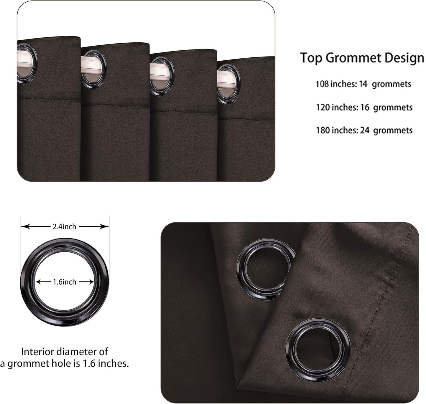 BONZER Extra Wide Room Divider Curtain Screen Partitions Total Privacy Wall Noise Reducing Blackout Curtains for Home Theatre, Storage, 108L x 150W Inch (9L x 12.5W ft), 1 Panel, Chocolate