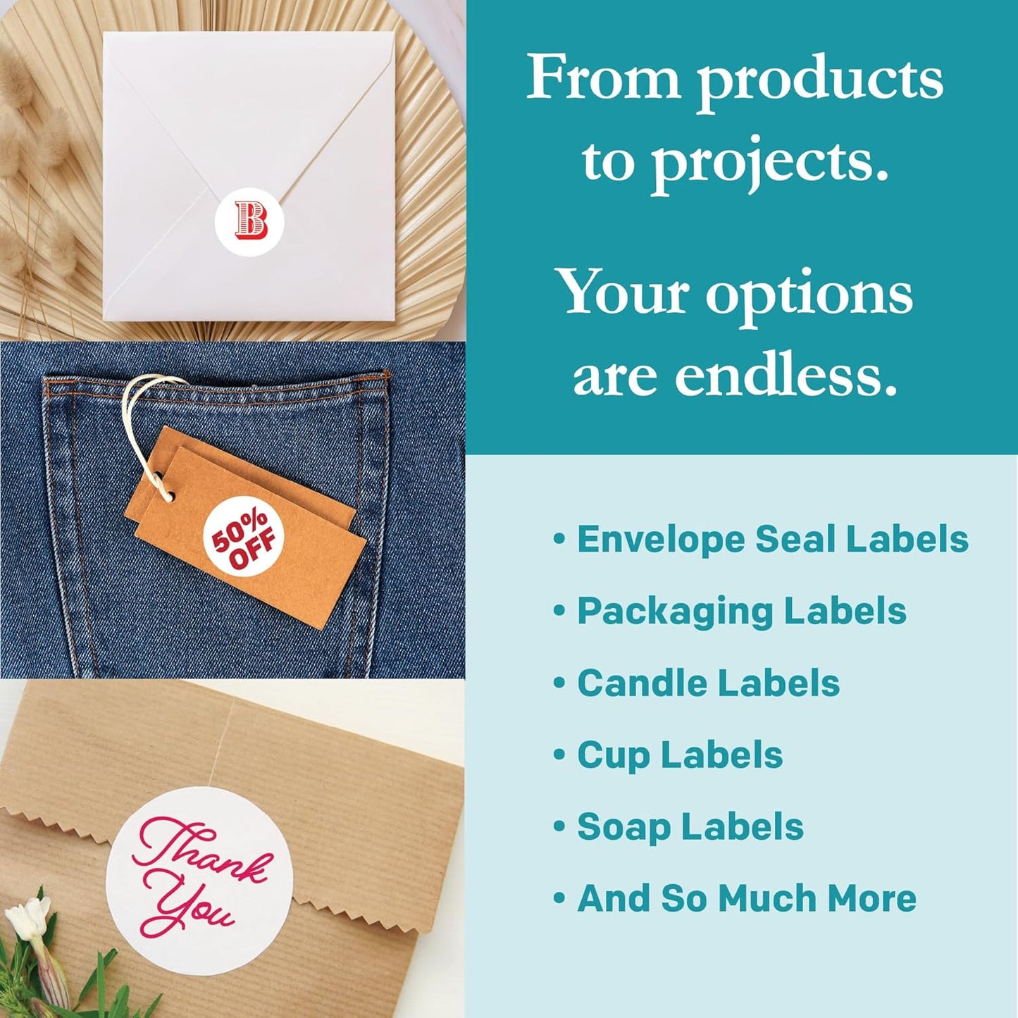 Premium Label Supply White Sticker Round Labels – 1-2/3" Circle – Laser/Inkjet Compatible – (24 per Sheet), 2000 Sheets – 48,000 Total Adhesive Labels