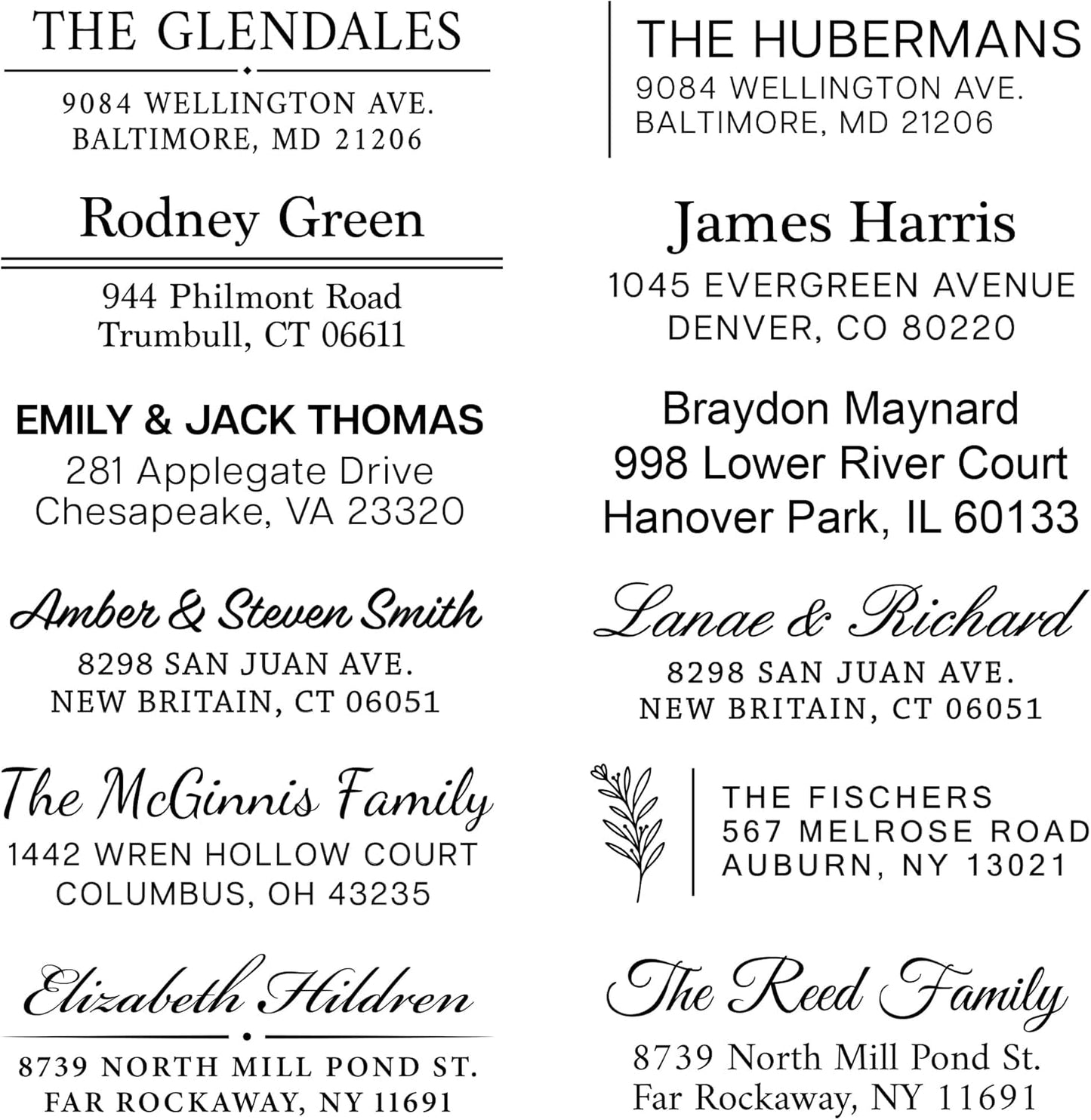 Custom Return Address Stamp - Personalized Self-Inking Stamp | Choose from Multiple Designs | Custom Address Rubber Stamper | Stamps for Mailing | Self Inked Return Stamps | Evrest Press