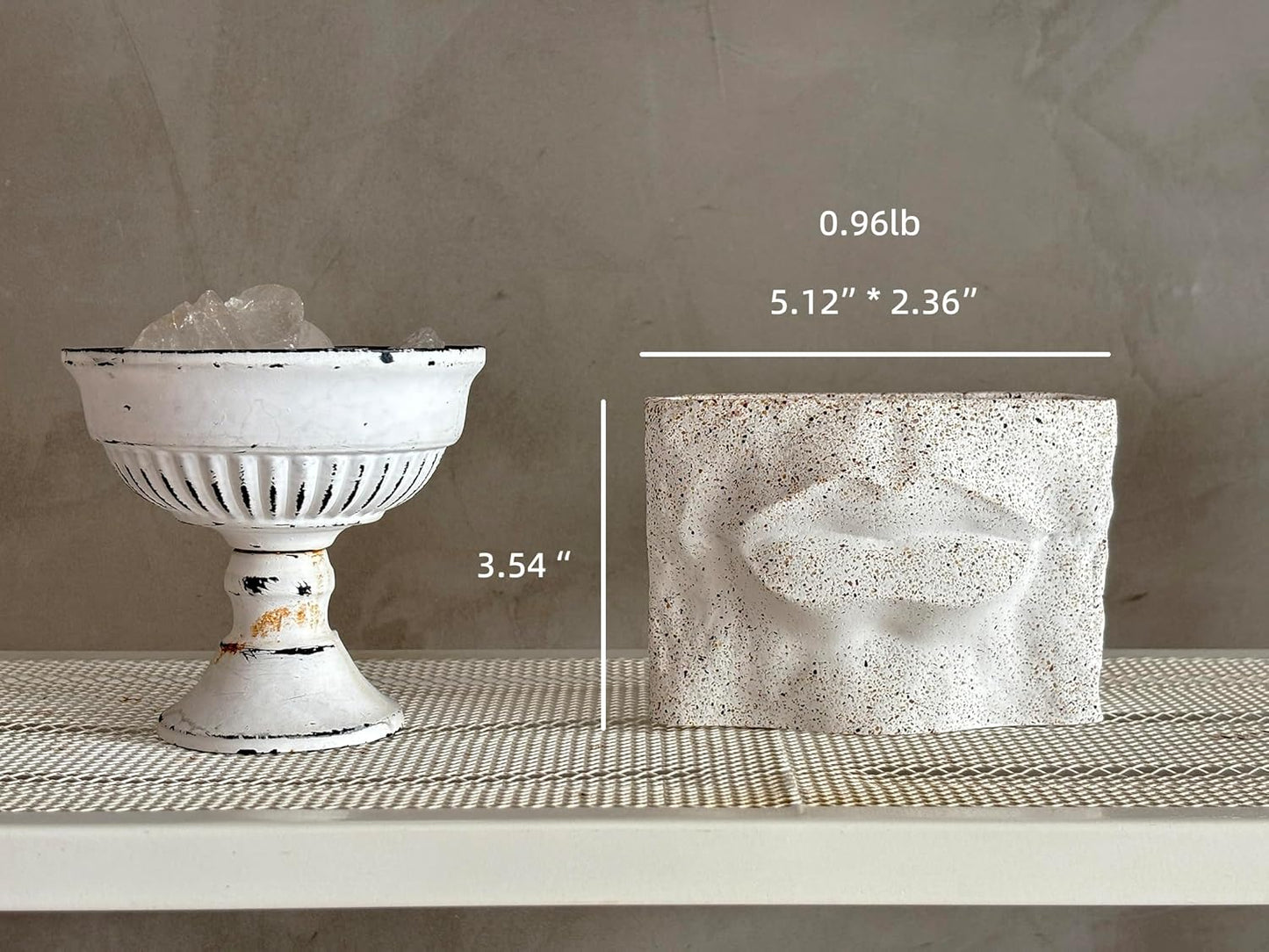 1PC Nordic - Style Textured Concrete Multi - Purpose Toothbrush Holders for Bathroom & Modern Pen Holder for Desk,Cement Toothbrush Stand