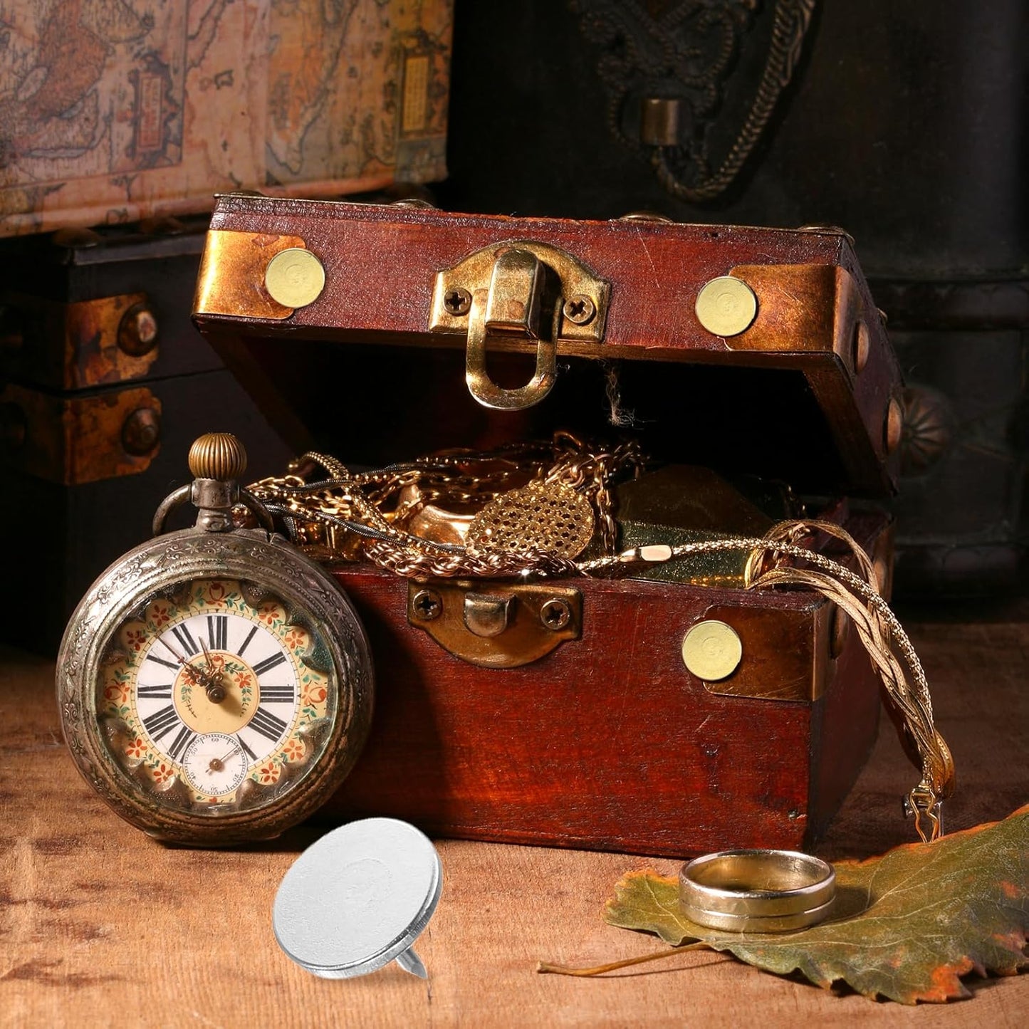 uxcell 150Pcs Upholstery Tacks, 11mmx10mm Flat Head Thumb Tack Decorative Furniture Nails Push Pins for Furniture Sofa Headboards, Silver