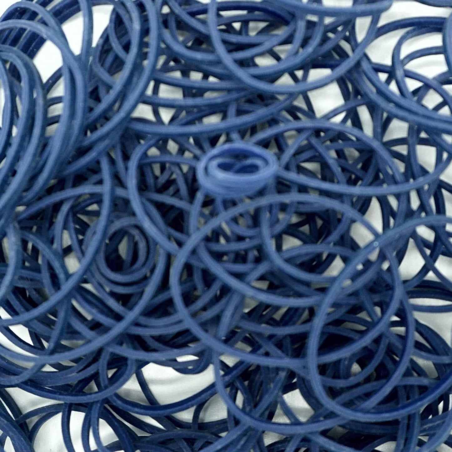 200, Jumbo Size, Blue Color, US Made Rubber Bands for Pony Tails and Braids