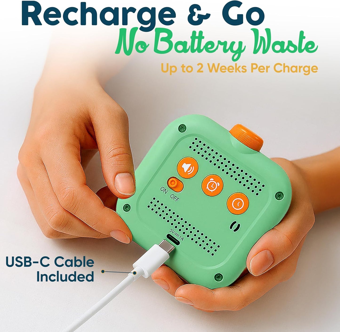 Digital Visual Timer for Kids - Rechargeable 99 Min Timer - Focus & Smoother Routines - Visual Timer for Classroom, ADHD Autism Toddler Support - Daily Use at Home, Therapy or School