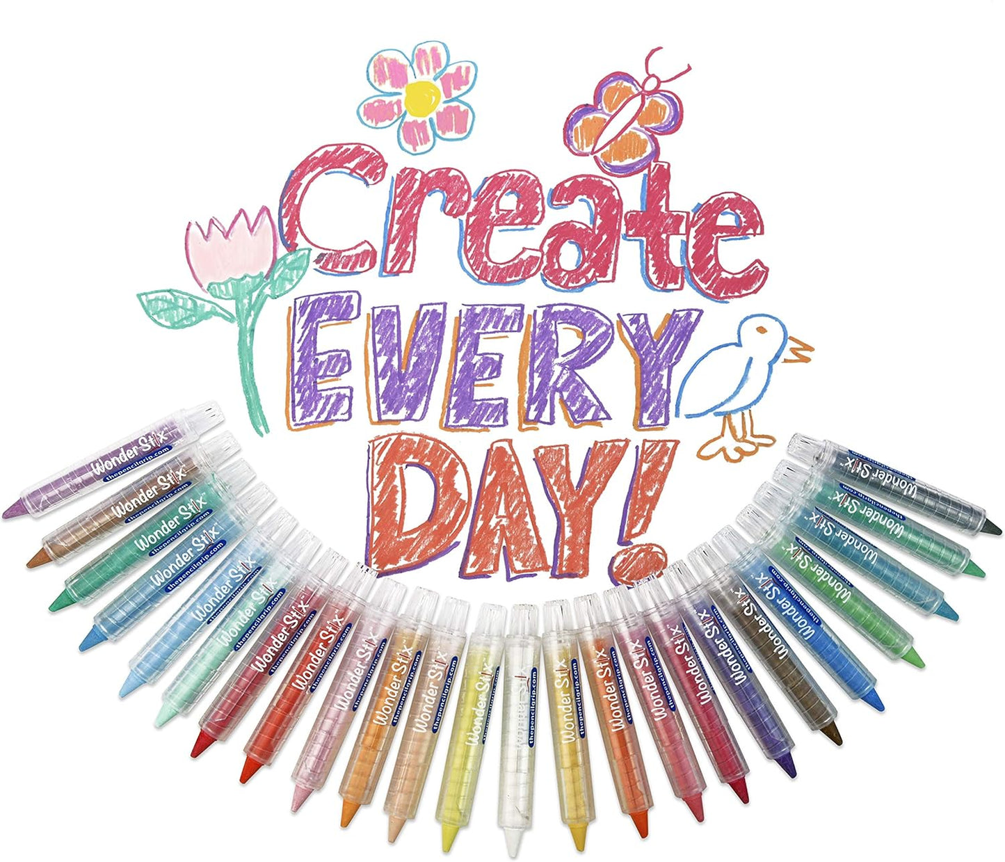 Wonder Stix Pastel Colors Dustless Chalk Crayon 24 pack