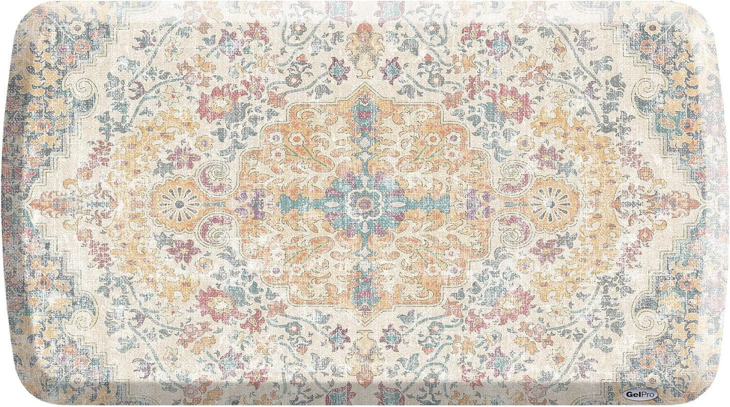 GelPro Elite Premium Gel + Foam 3/4" Thick Anti-Fatigue Floor Mat Citrus-20" x 36", Taryn Sunny Citrus