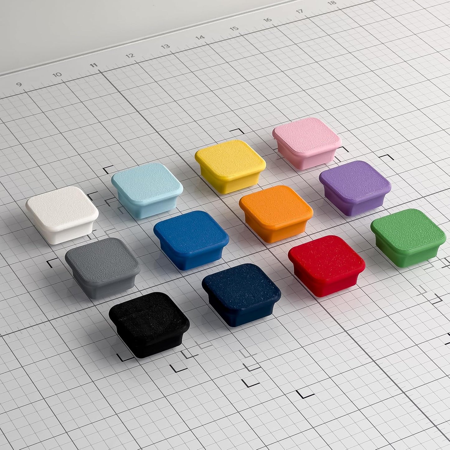 Glassboard Studio MiniBar Magnet - Strong Neodymium Rare Earth Magnets for Fridge, Whiteboard, Locker & Magnetic Glassboards - Ideal for Crafting & Office Use - Strong Fridge Magnets (Ice Blue, 2)