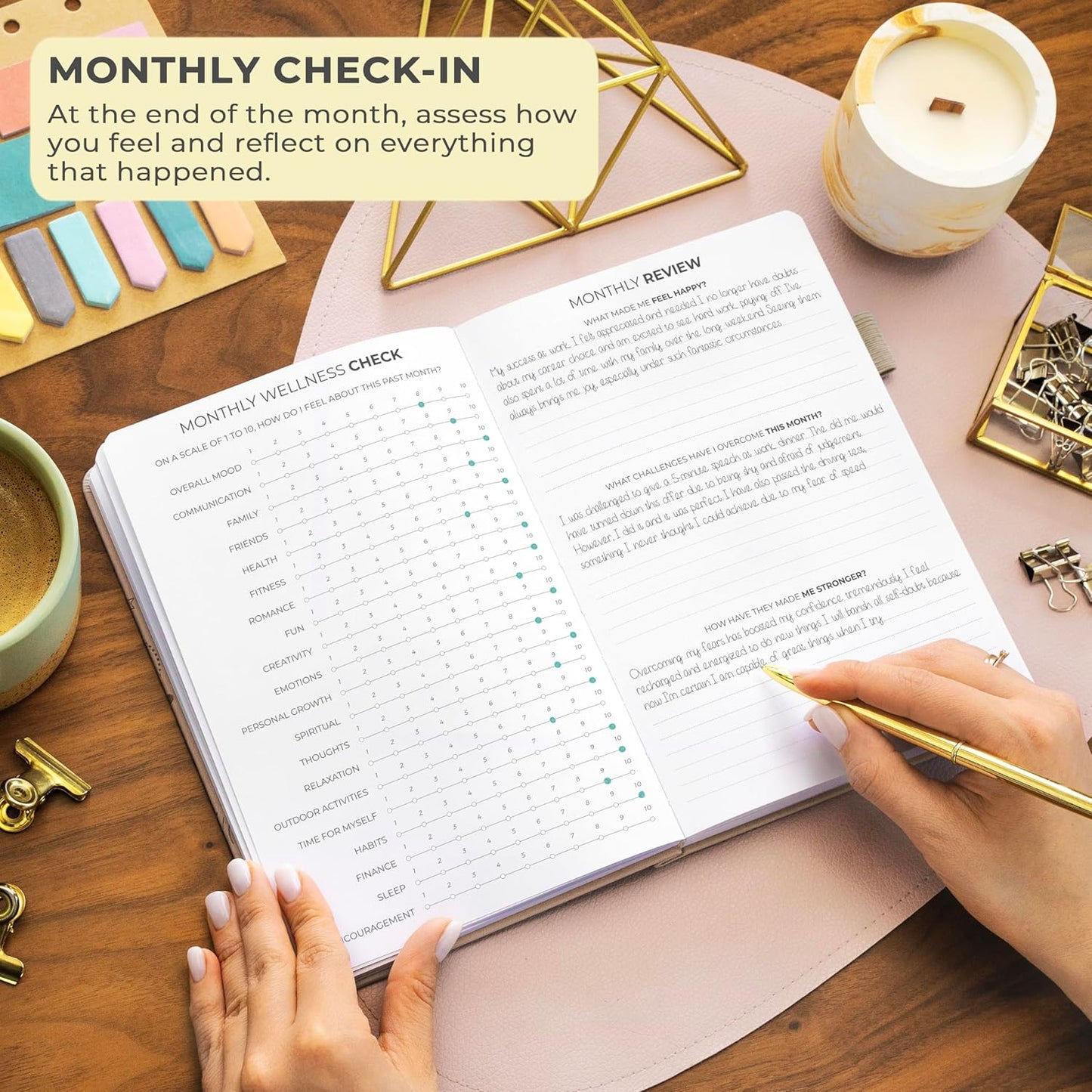 Clever Fox Gratitude Journal – Happiness, Positivity & Affirmation Daily Journal – Inspirational Daily Notebook – 3 Months, A5 (Pearl)